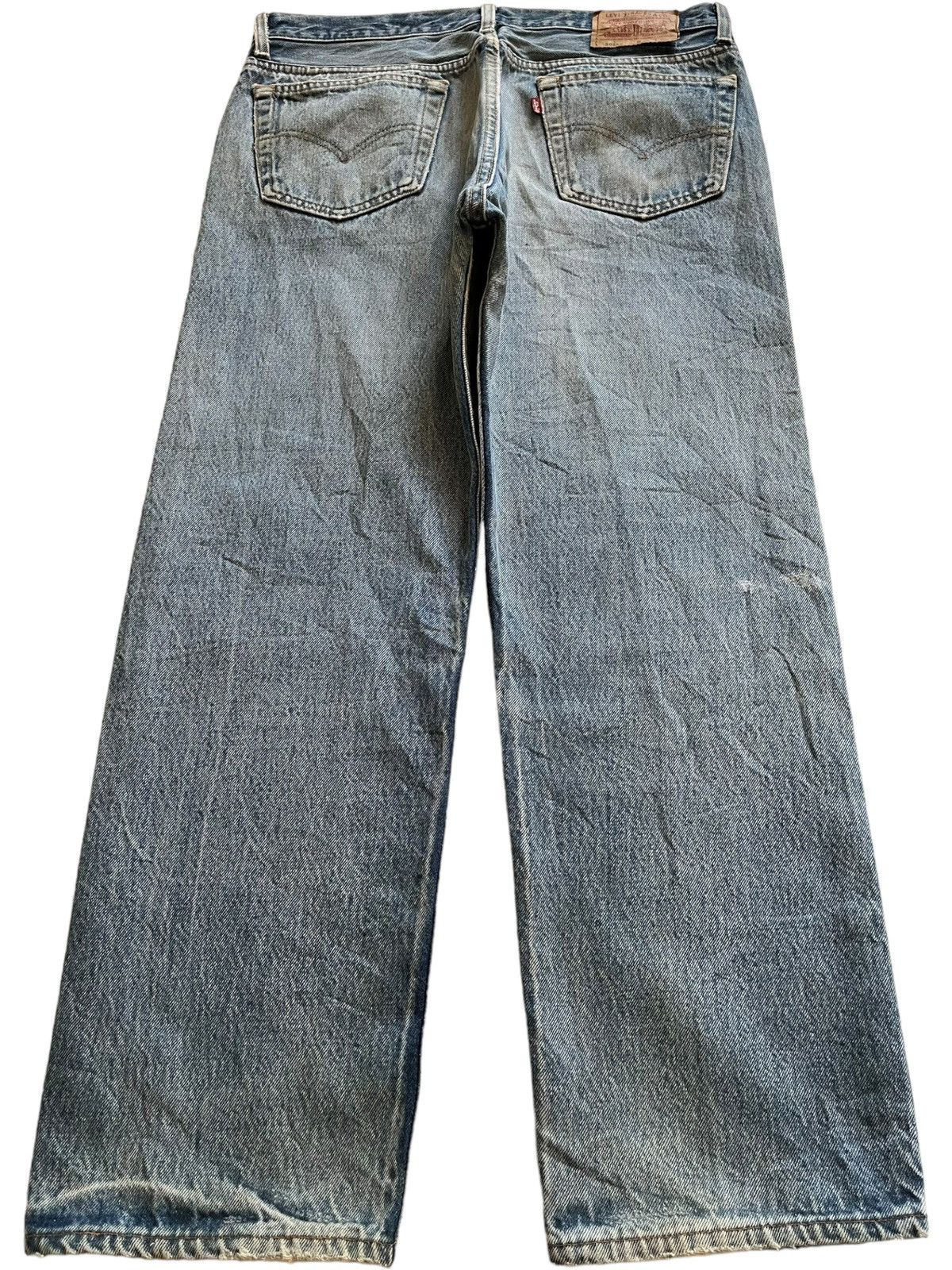 Levi's × Levi's Vintage Clothing SALES🔥Vintage 90s Levis 501 Blue Wash Grunge Loose Jeans Size US 33 - 2 Thumbnail