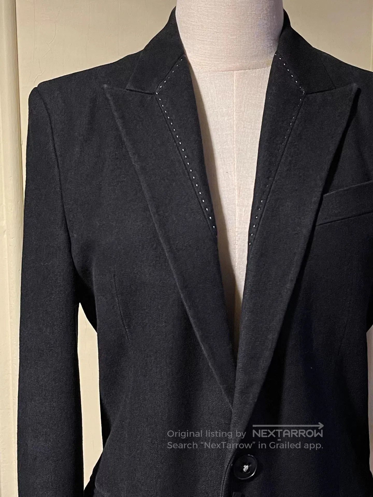 Ann Demeulemeester Ann Demeulemeester Pure Wool Peak Lapel Blazer. Size US S / EU 44-46 / 1 - 1 Thumbnail