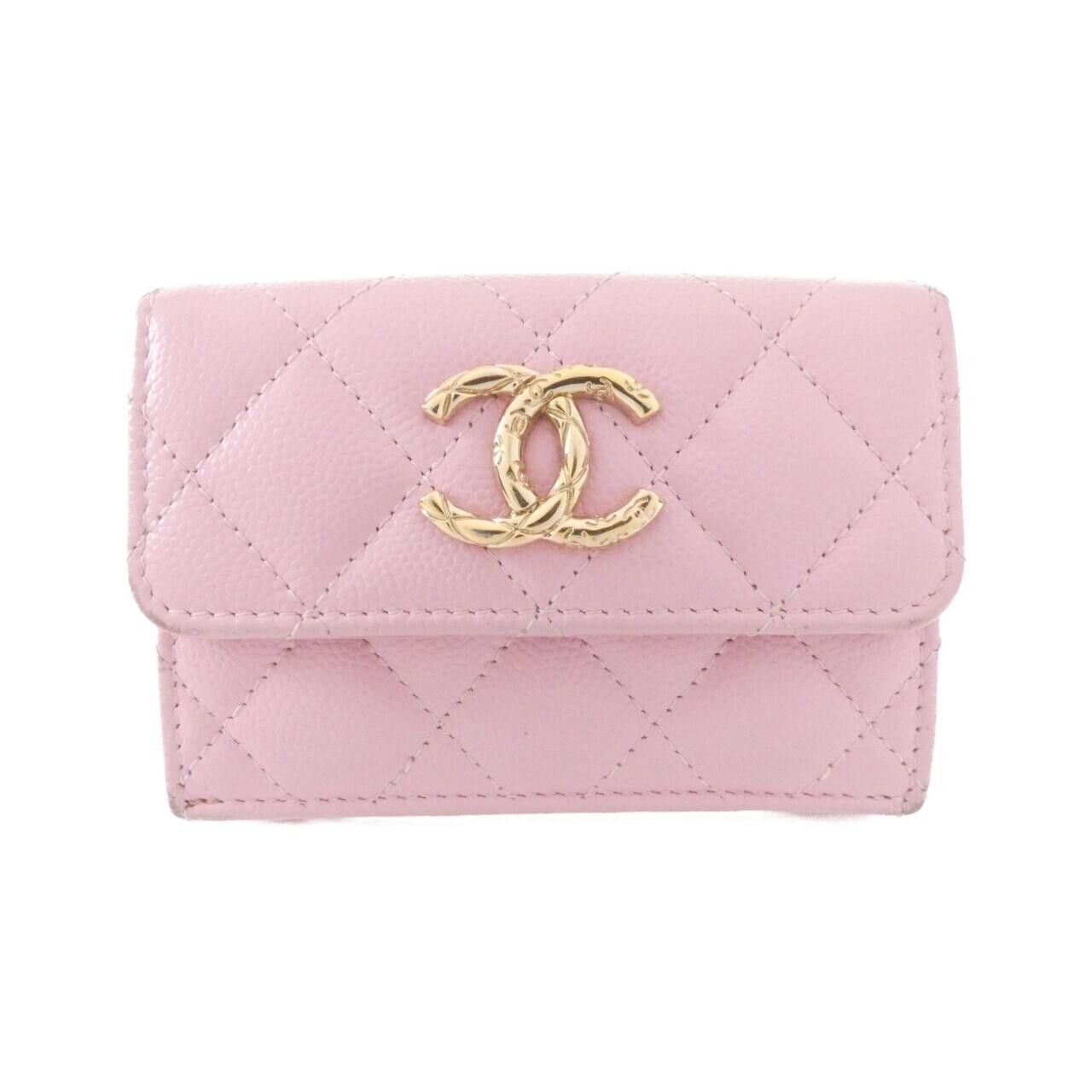 Chanel Chanel AP3973 Caviar Skin Wallet Leather Short Wallet AP3973 DUTY FREE for USA