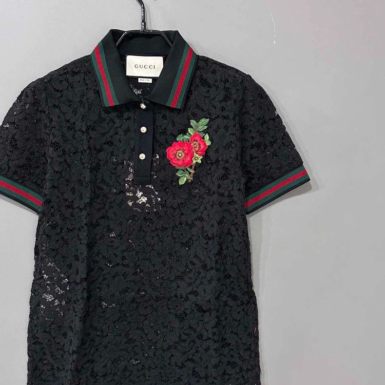 Gucci Gucci Hollow-in lace short sleeves 2506-Nextarrow Size S / US 4 / IT 40 - 2 Thumbnail