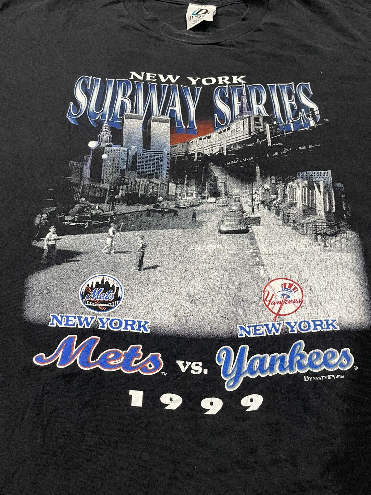 MLB VTG 1999 Subway Series Memoribilia NY Mets x NY Yankees Tee Size US XL / EU 56 / 4 - 7 Thumbnail