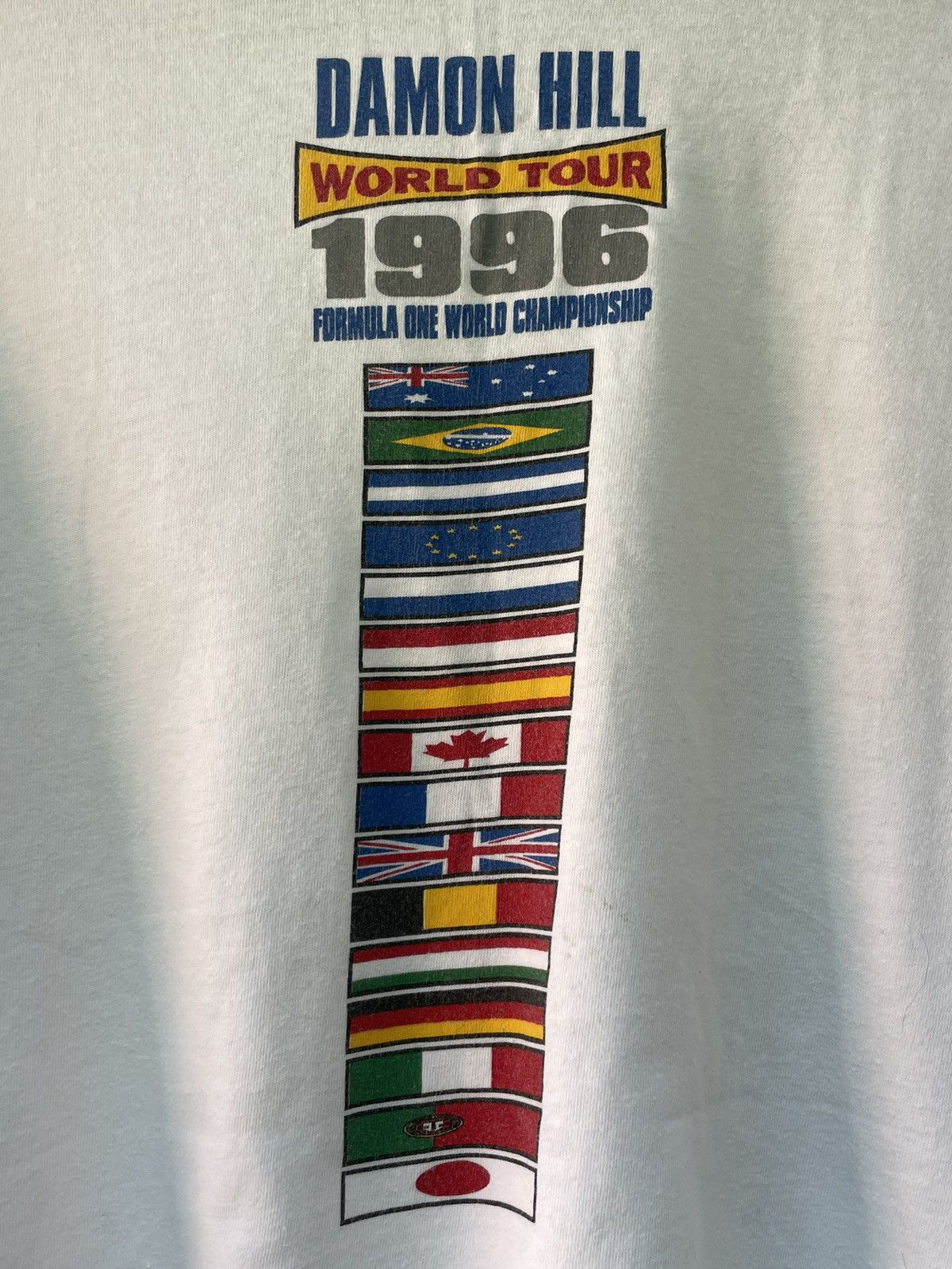Formula 1 Vintage Damon Hill 1996 World Tour Formula 1 T-Shirt RARE Size US XL / EU 56 / 4 - 6 Thumbnail