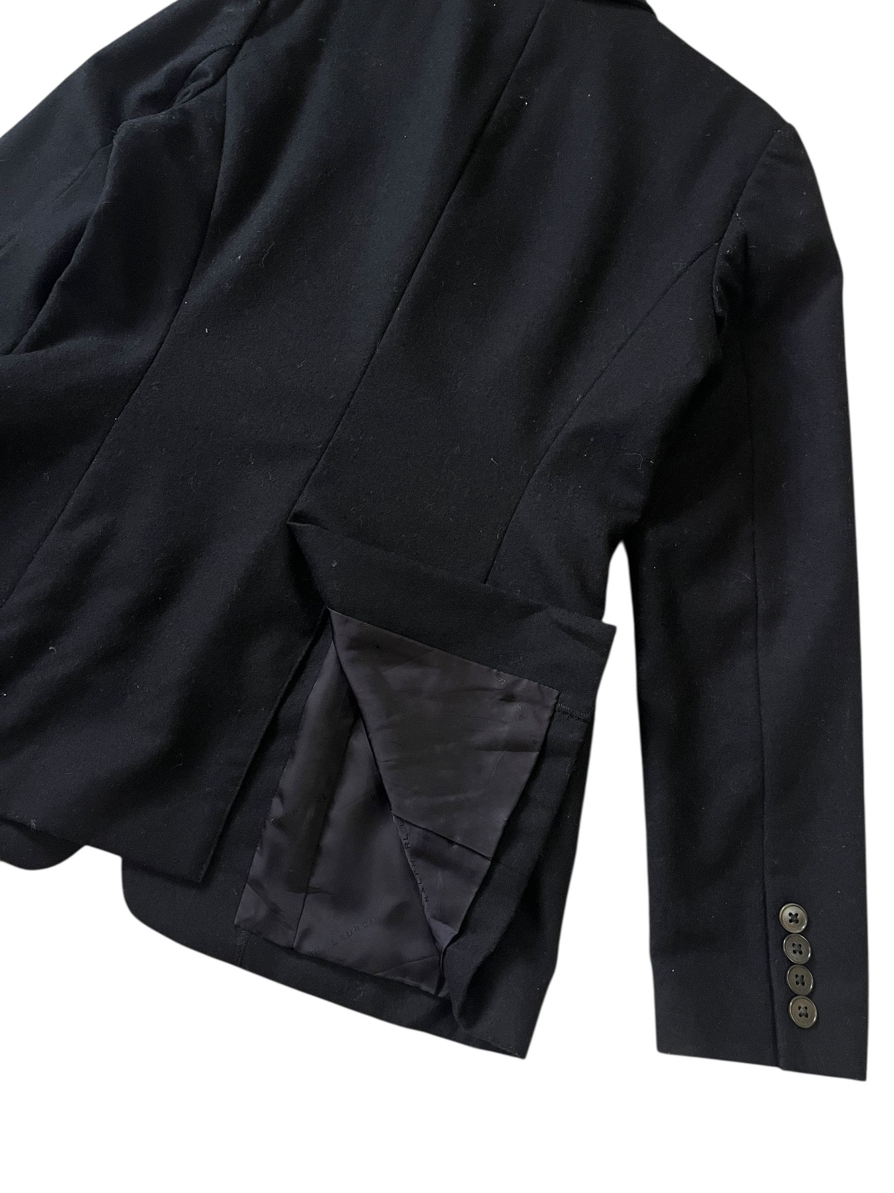 Ralph Lauren Ralph Lauren RL Black Wool Blazer Size M / US 6-8 / IT 42-44 - 6 Thumbnail