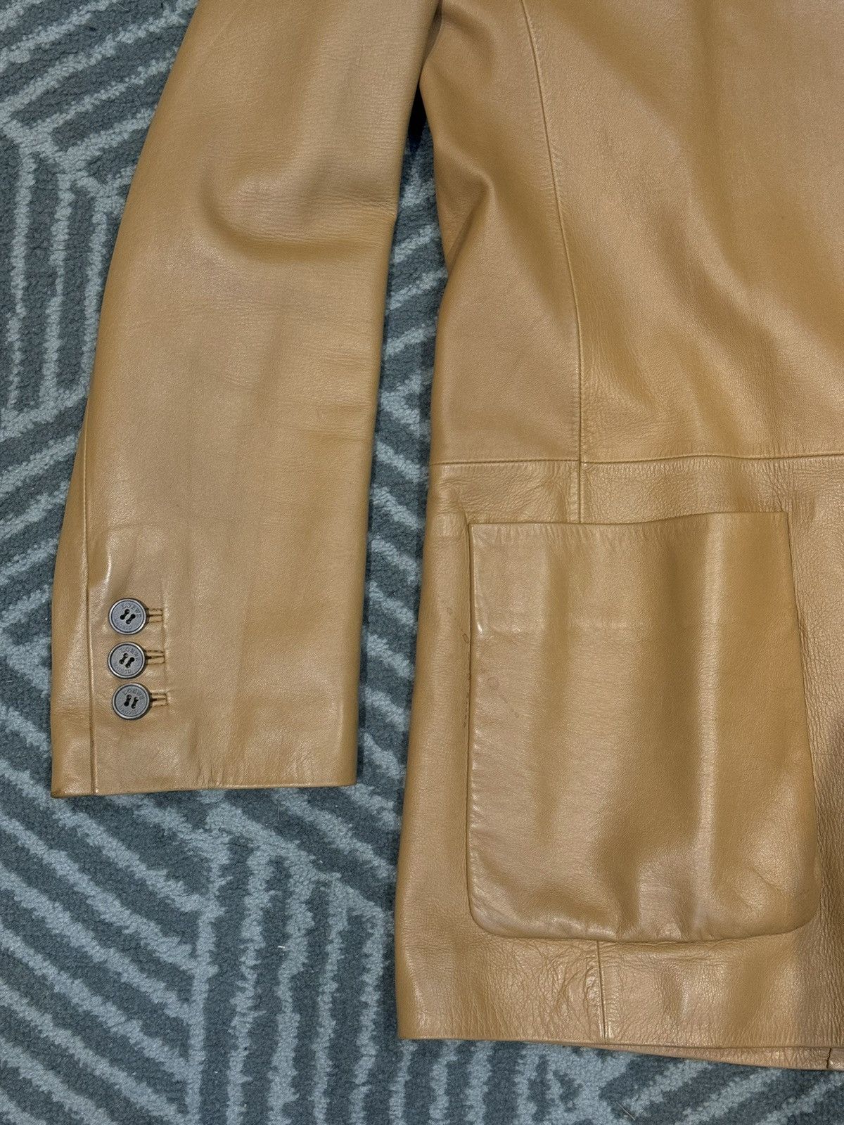 Loewe Loewe Vintage Brown Tan Superb Soft Leather Blazer Jacket 50 Size US M / EU 48-50 / 2 - 22 Thumbnail