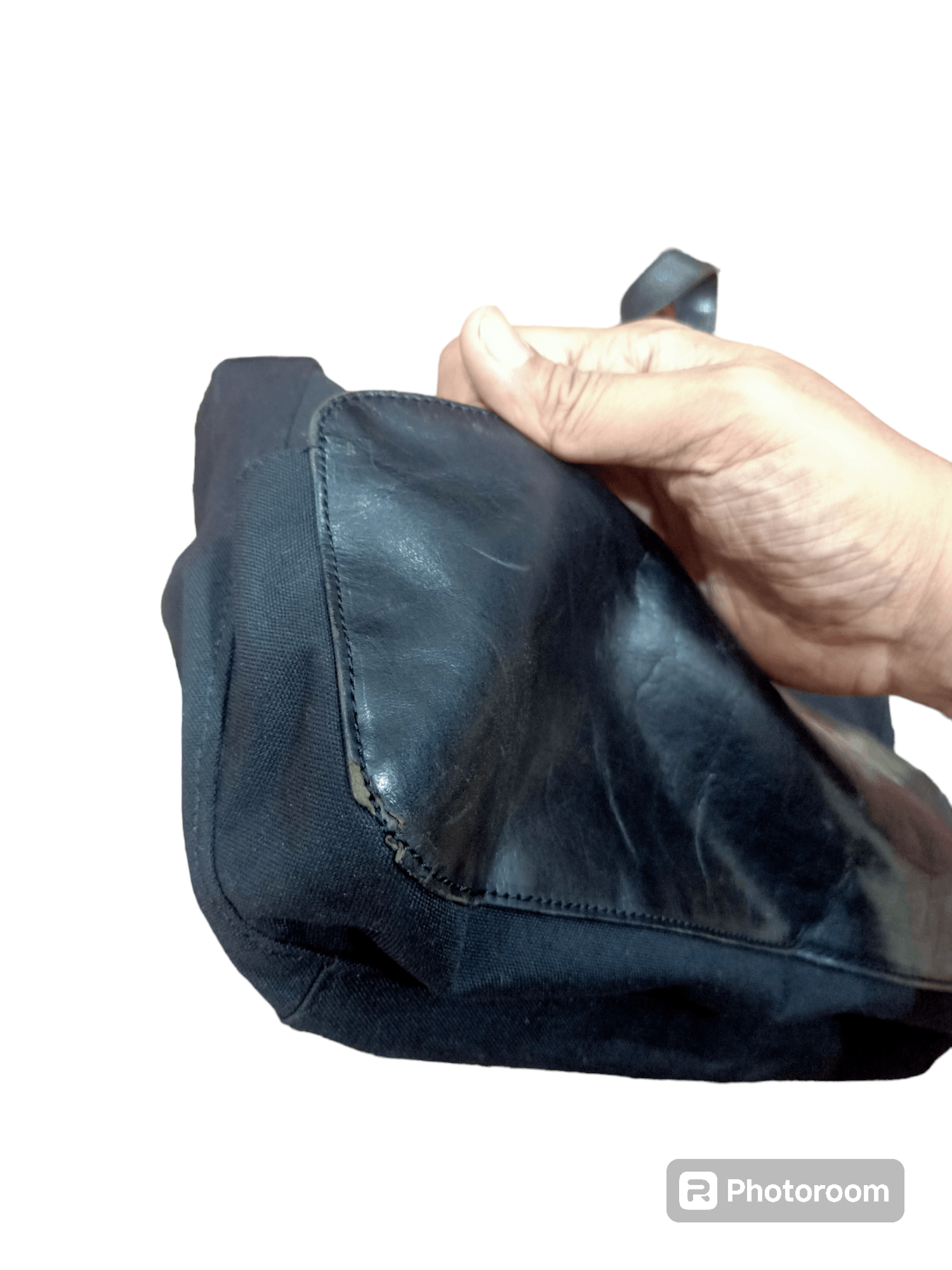 Y's × Yohji Yamamoto Y'saccs Leather Canvas Sling Bag Size ONE SIZE - 13 Thumbnail