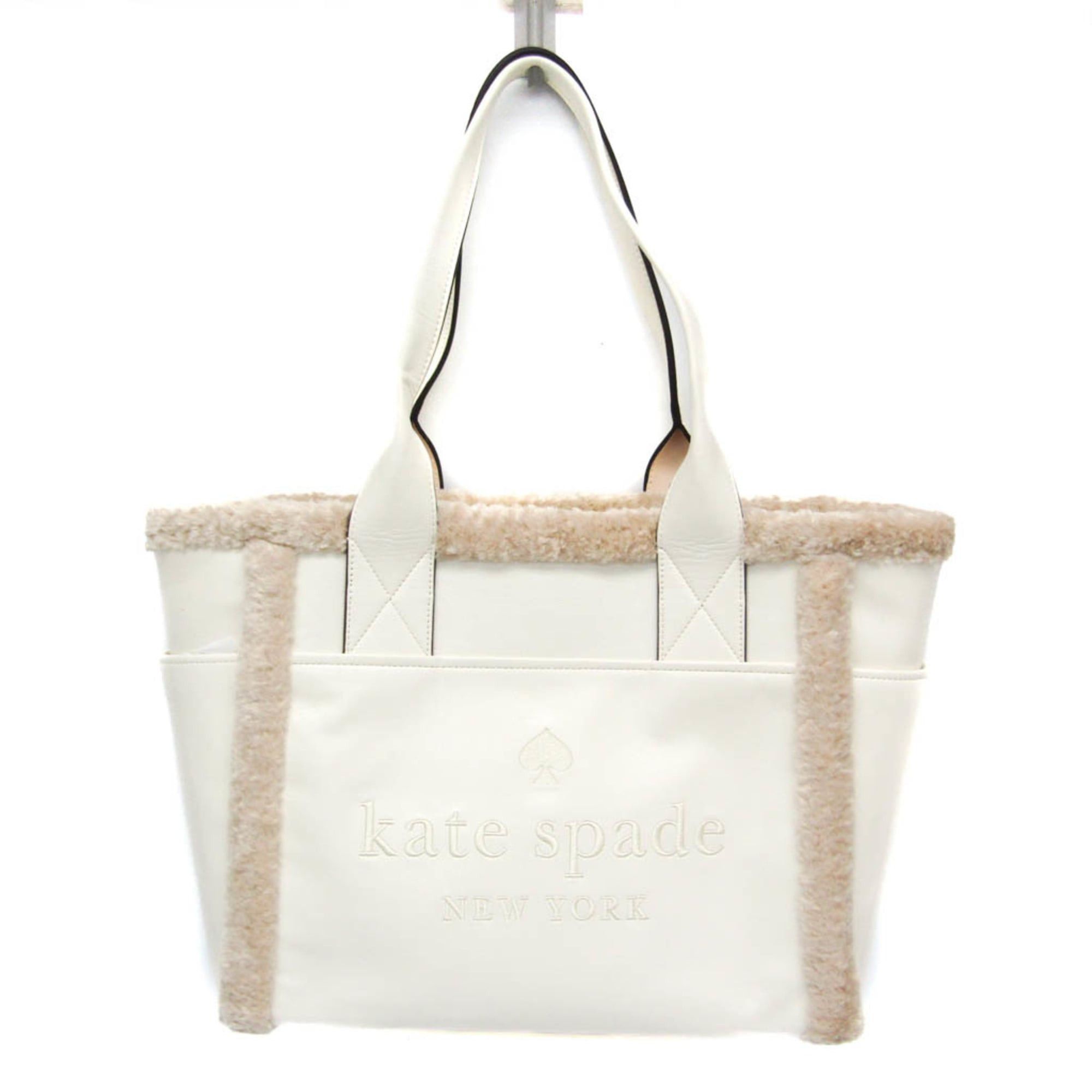 Kate Spade Kate Spade Jet Tote KE517 Women's Elastane,Faux Fur Tote Bag White Size ONE SIZE - 1 Thumbnail