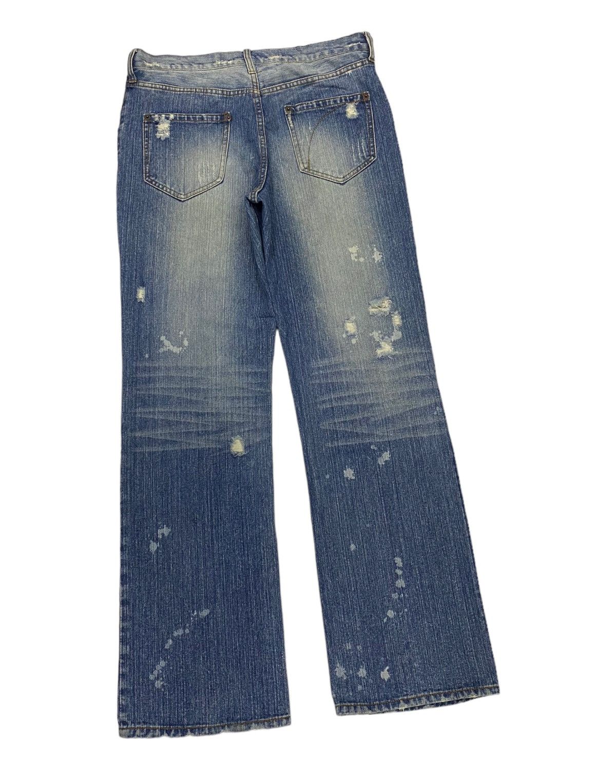 Hysteric Glamour EXHIBITIONIST JAPAN PUNK DISTRESSED DENIM PANTS Size US 32 / EU 48 - 6 Thumbnail