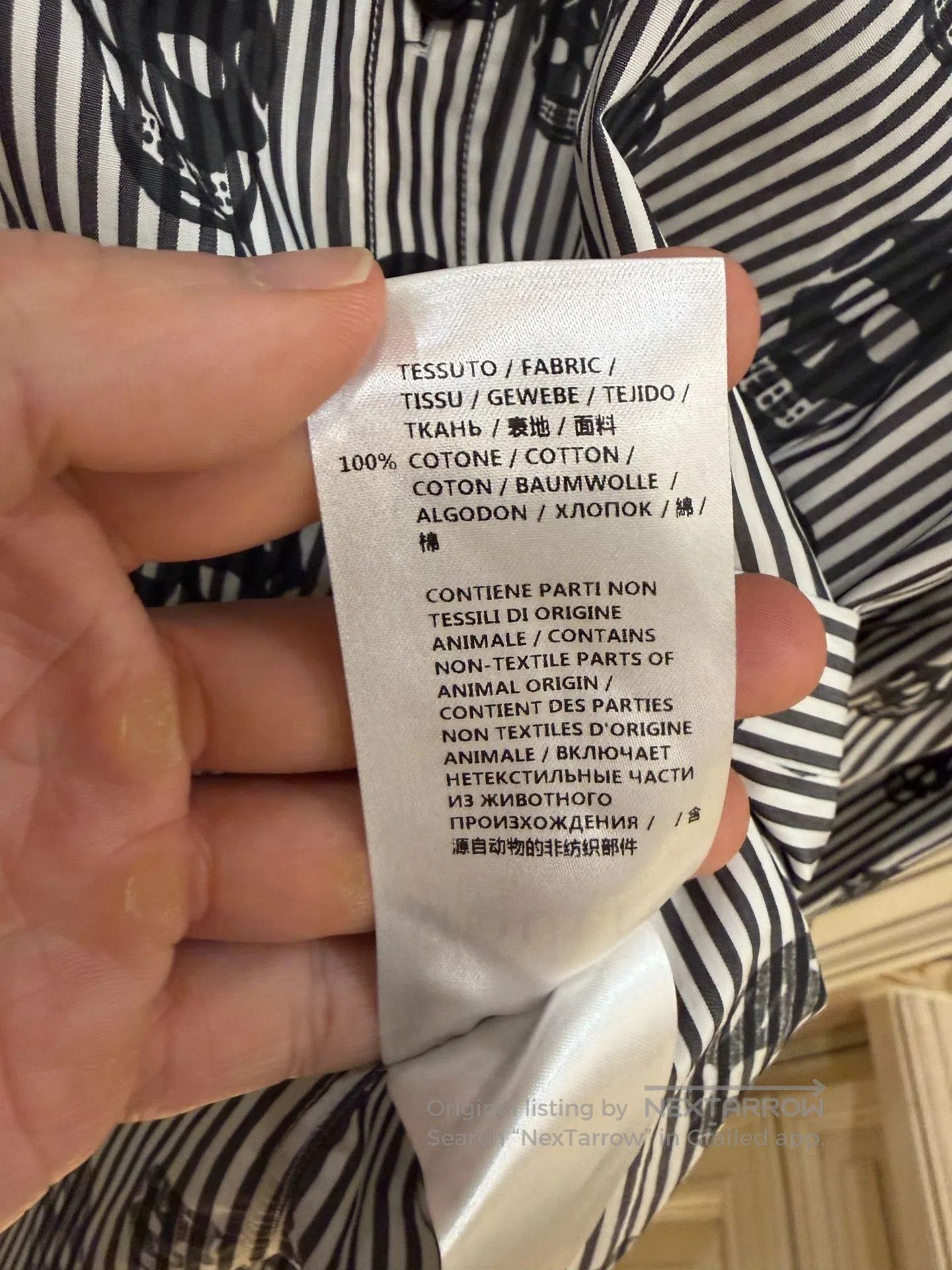 Alexander McQueen Alexander McQueen Striped Skull Print Shirt. Size US M / EU 48-50 / 2 - 5 Thumbnail