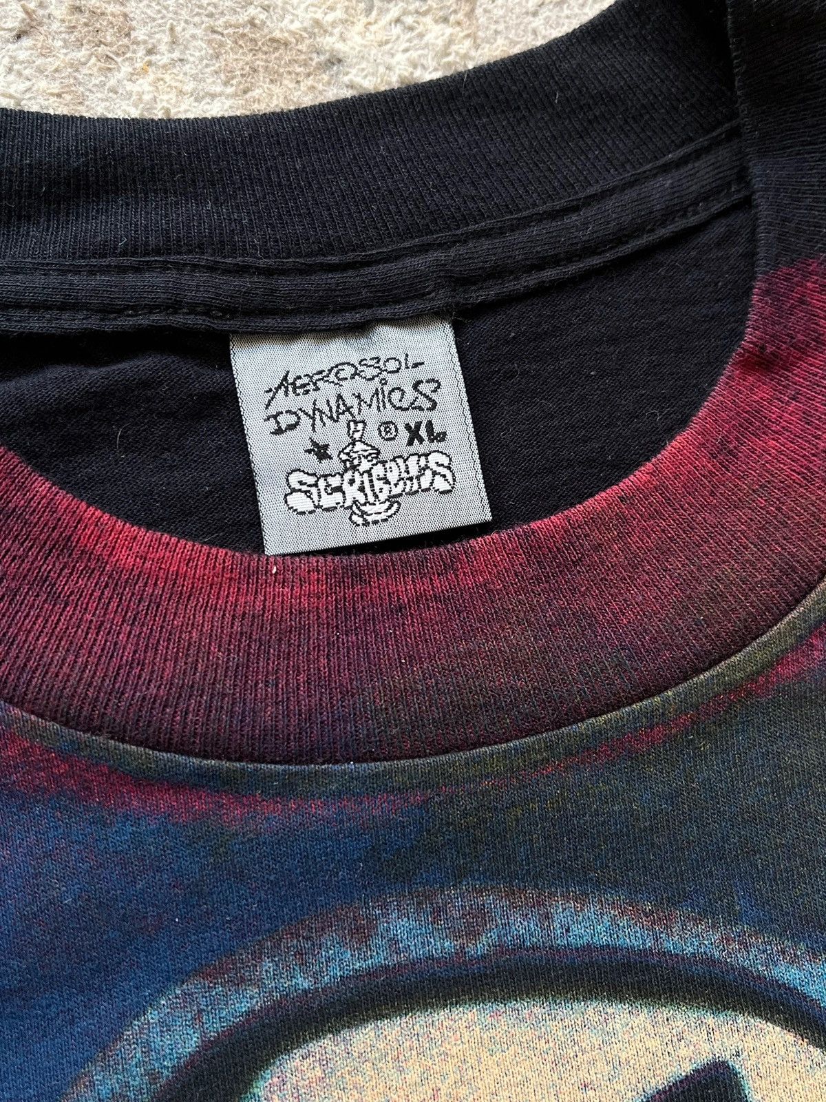 Vintage Aerosol Dynamics Scribbles Graffiti Vintage 90s Stop Crime Size US XL / EU 56 / 4 - 4 Thumbnail