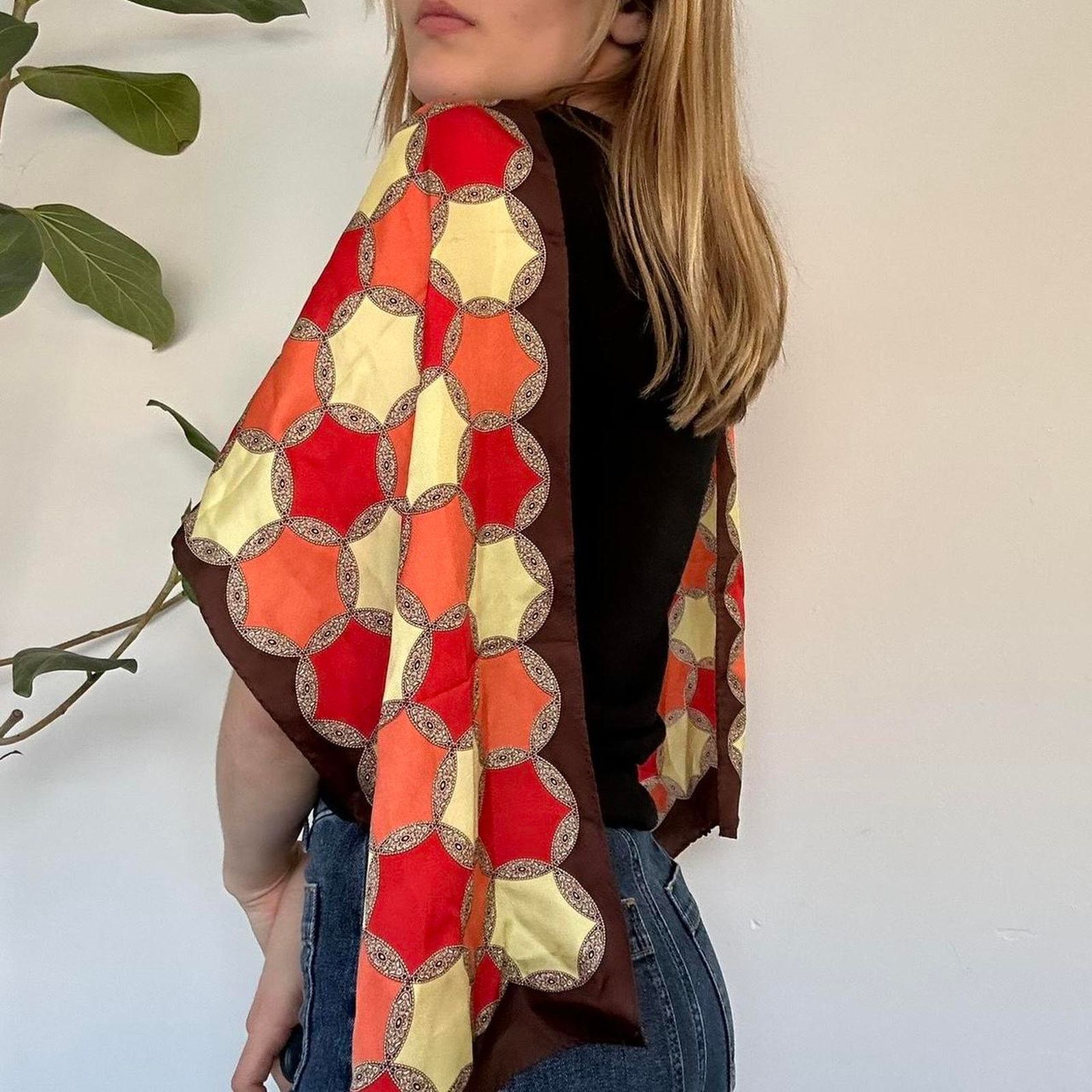 Oscar De La Renta Vintage Oscar de la Renta Silk Scarf Size ONE SIZE - 1 Thumbnail