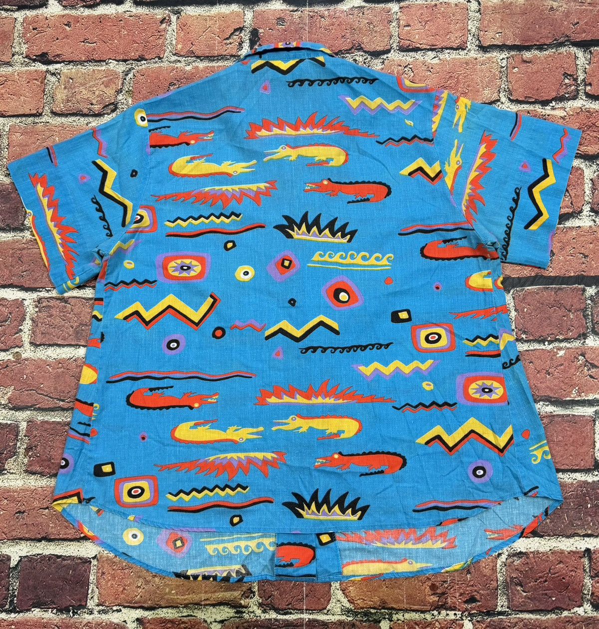 Other Vintage Abstract AOP Shirt Maternity Surf Button Up 80s 90s Size M / US 6-8 / IT 42-44 - 3 Thumbnail