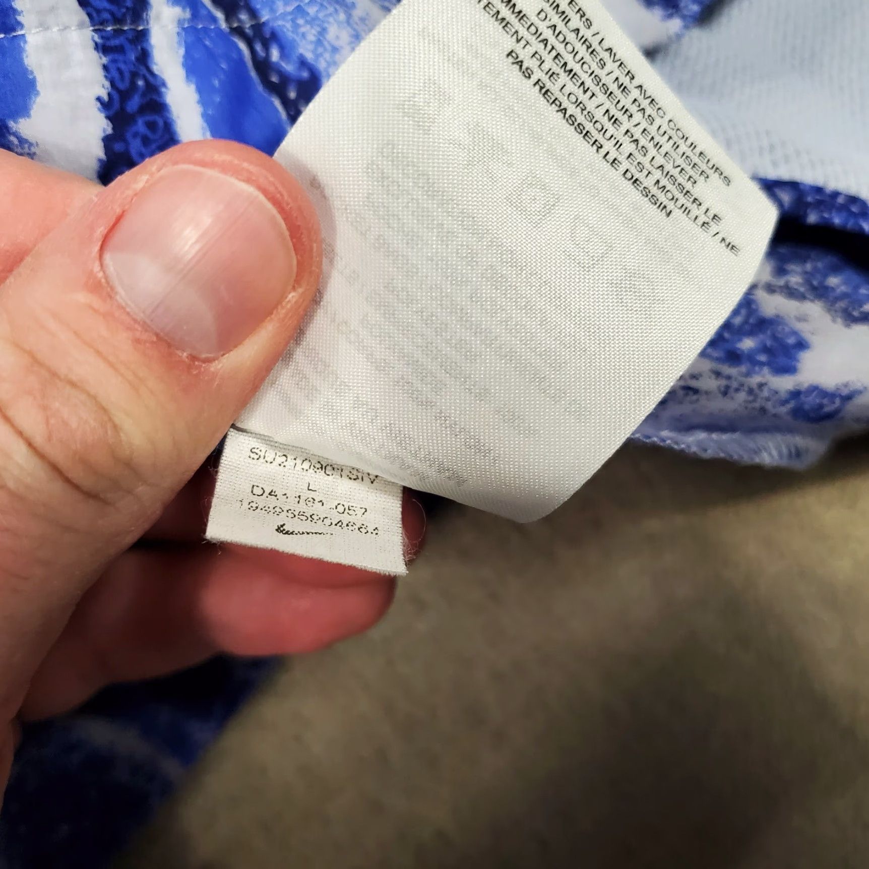Nike Nike Jacket Mens Large Blue White Windrunner Water Repellent Wild PRDA1161 057 Size US L / EU 52-54 / 3 - 6 Thumbnail