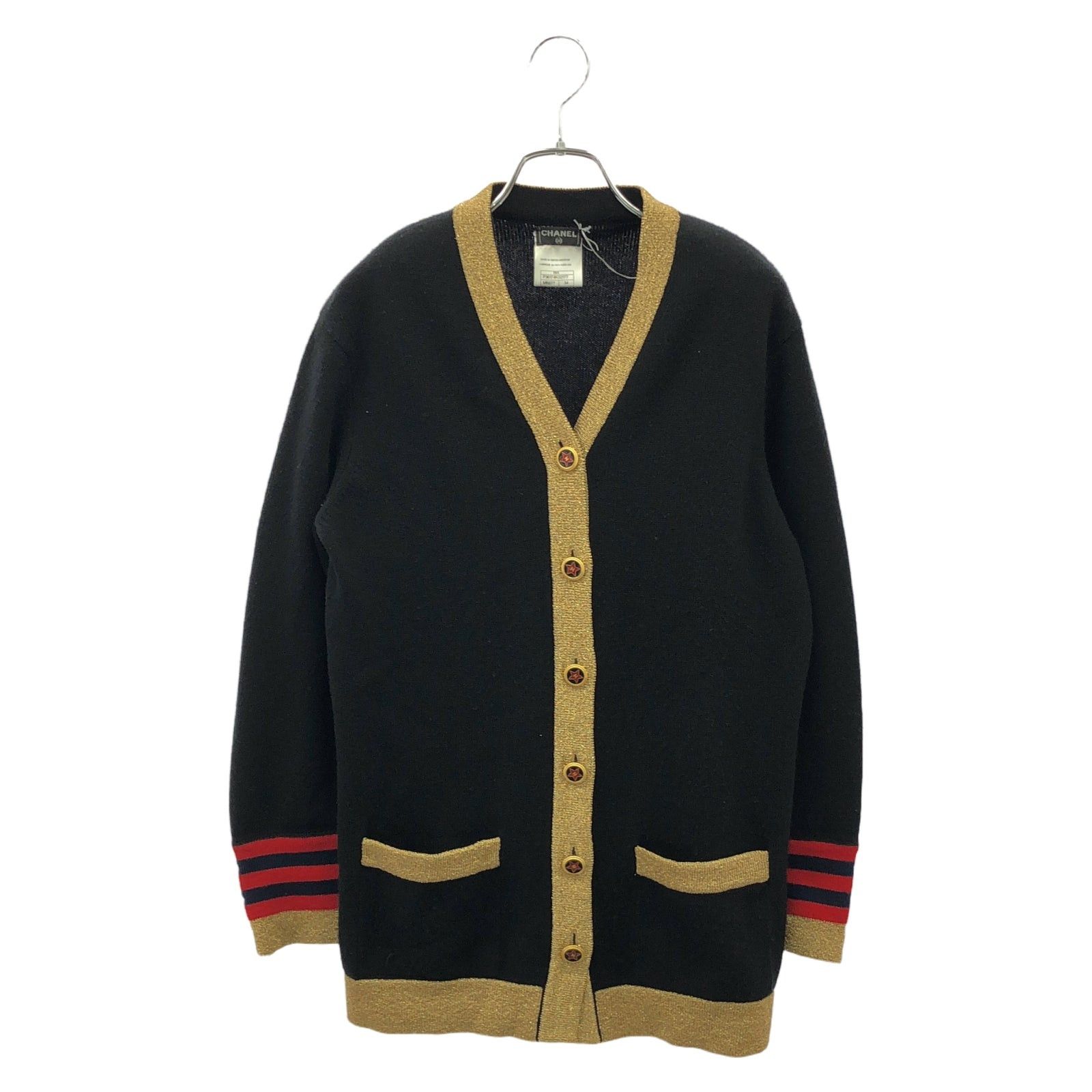 Chanel Chanel Cardigan Cashmere Black Size ONE SIZE - 1 Thumbnail