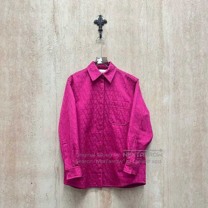 Valentino Valentino Rose red embroidered monogram logo jacket jacket Size XS / US 0-2 / IT 36-38 - 2 Thumbnail