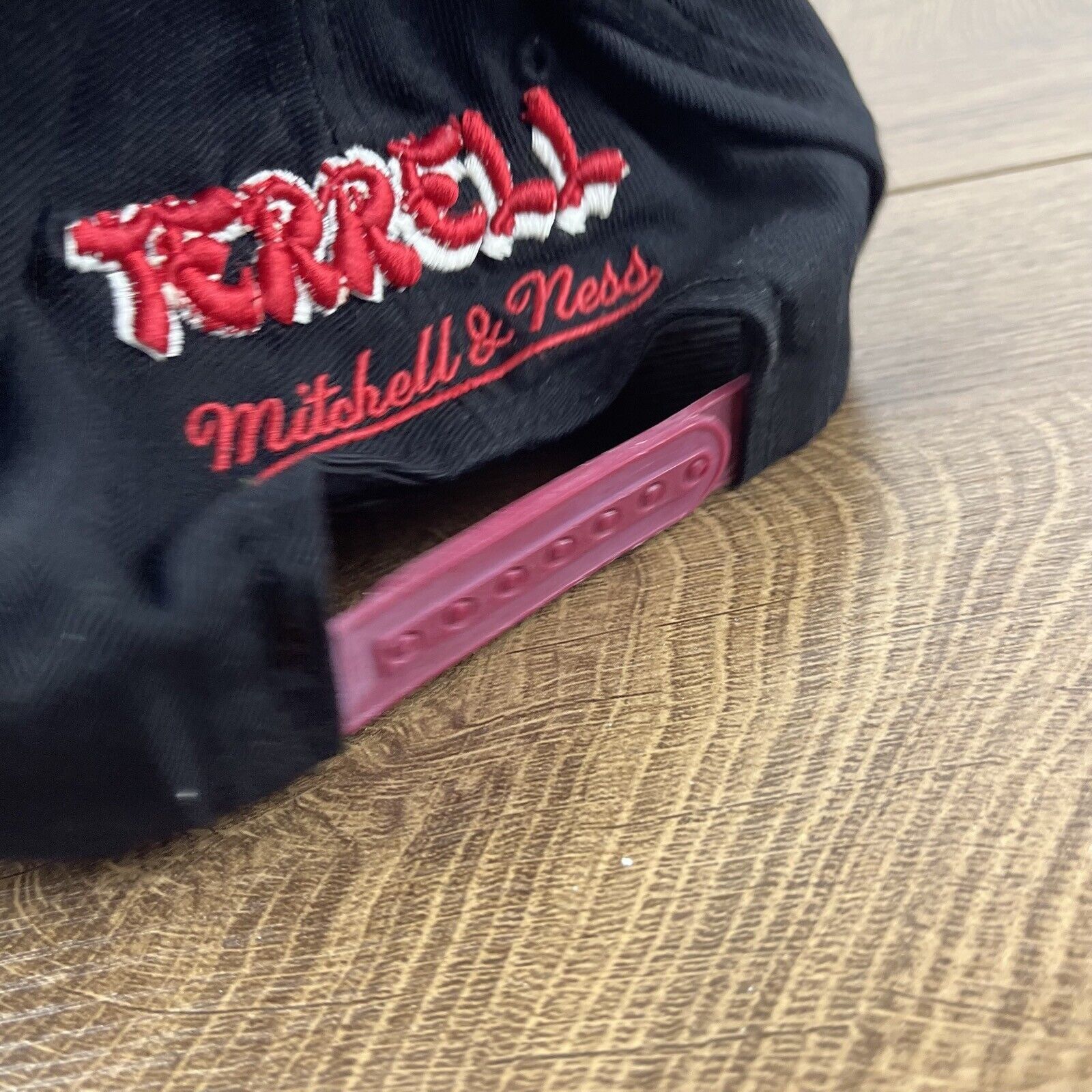 Mitchell & Ness Miami Heat Snapback Hat Black Mitchell & Ness Cap Adjustable Size ONE SIZE - 9 Thumbnail