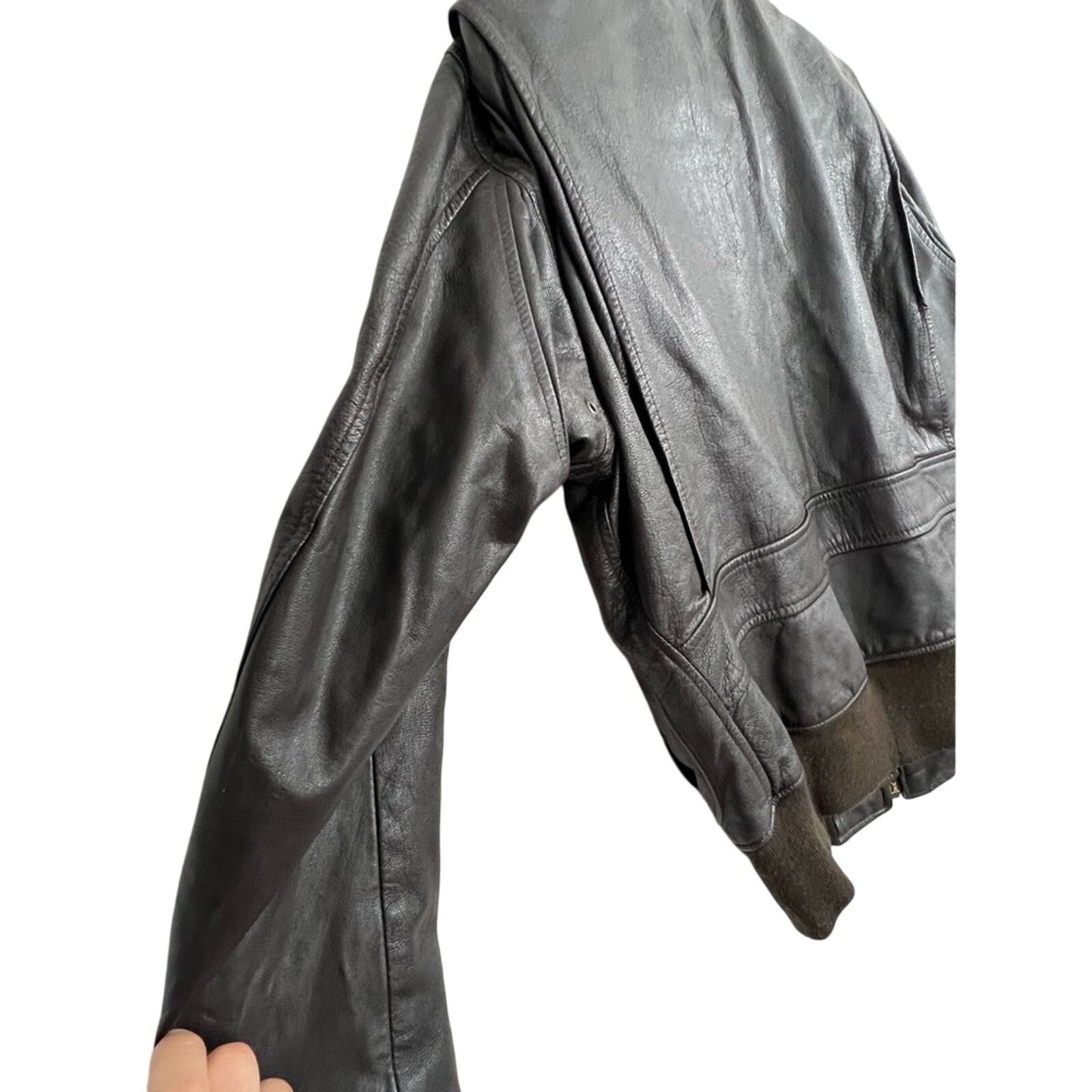 Avirex Avirex G-2 Jacket Mens 44 L Goatskin Leather US Navy Bomber Size US L / EU 52-54 / 3 - 12 Thumbnail