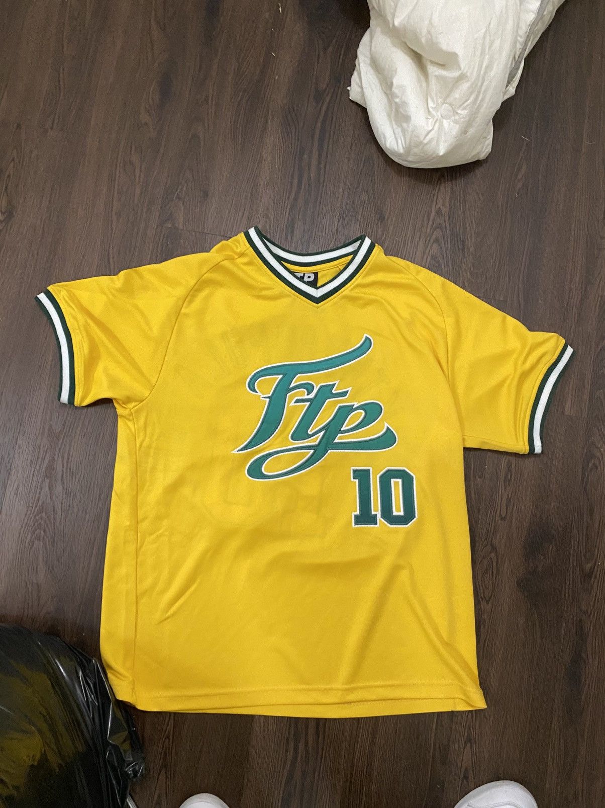 FTP Script Pullover Baseball Jersey (YELLOW)