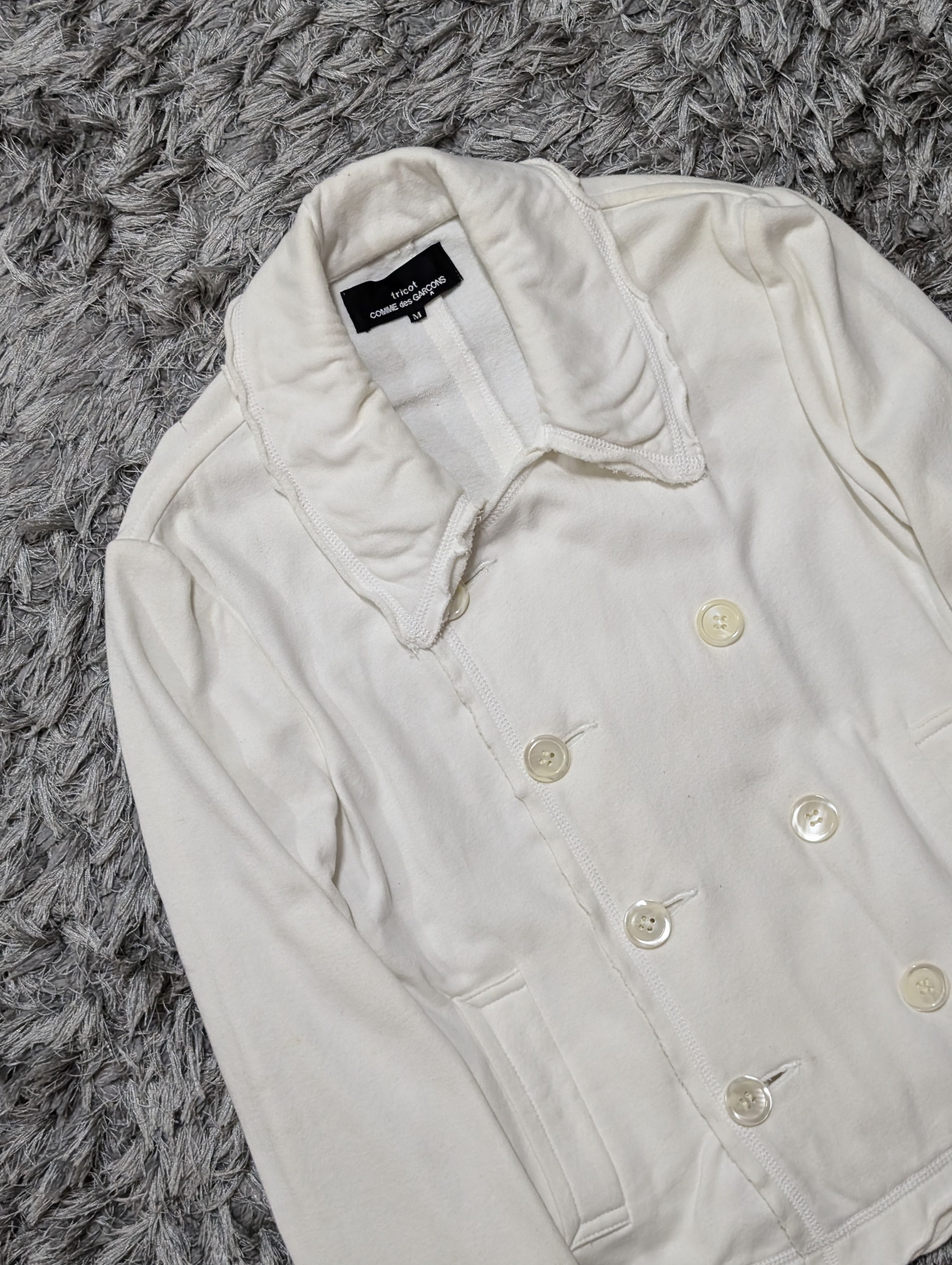 Comme des Garcons S/S 2003 Comme Des Garcons Cotton Cropped Jacket Size M / US 6-8 / IT 42-44 - 5 Thumbnail