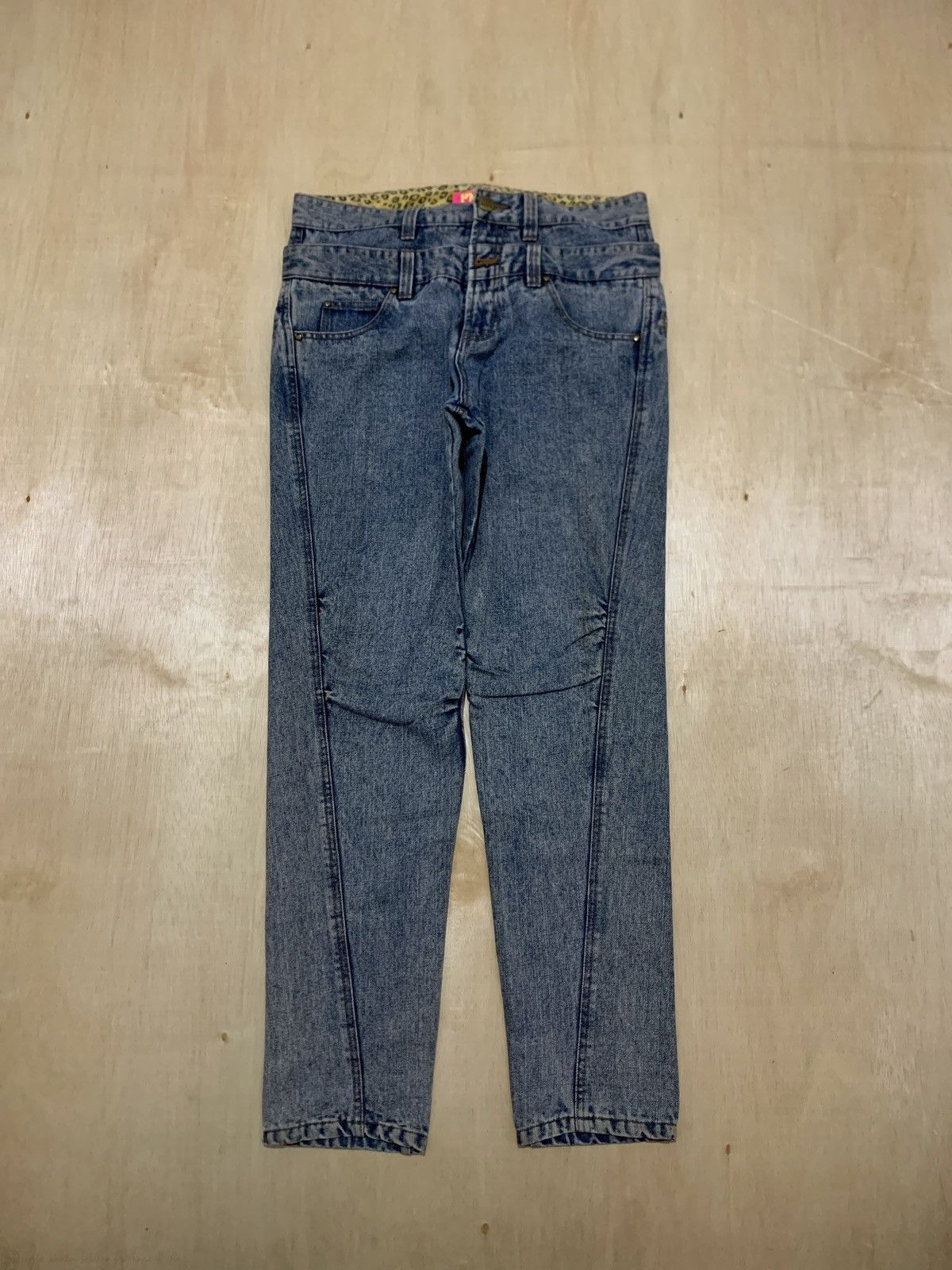 Hysteric Glamour × If Six Was Nine × Japanese Brand Vintage Y2k PMA Double Waist Zipper Jeans Size US 32 / EU 48 - 4 Thumbnail