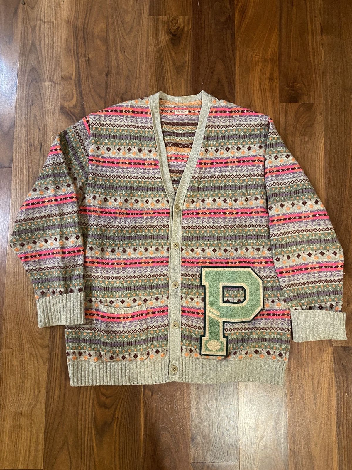 Kapital Kapital Fair Isle Letter Cartigan Size US L / EU 52-54 / 3 - 1 Thumbnail