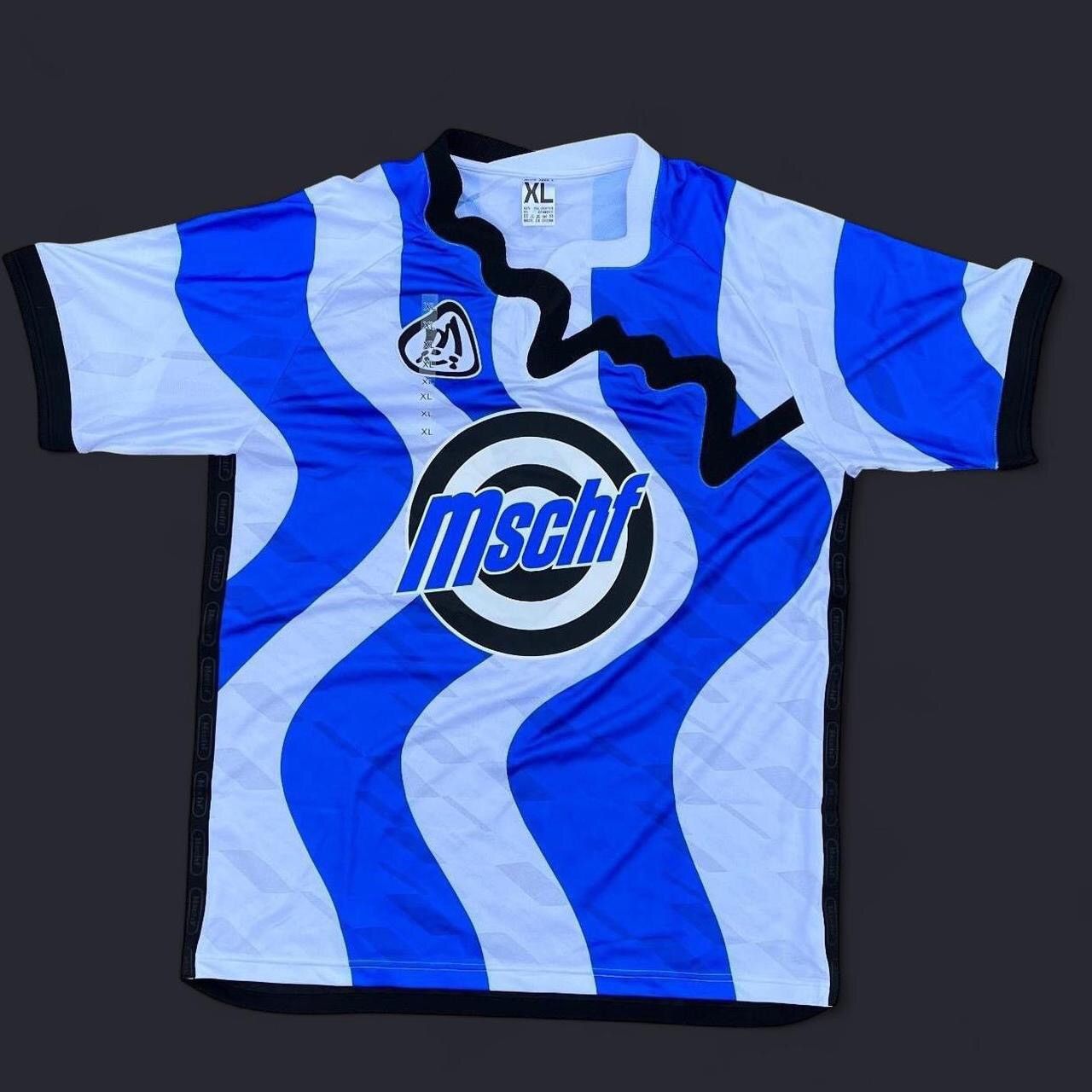 MSCHF MSCHF Wavy Detergent Wavy Blue Jersey Size XL DEADSTOCK Size US XL / EU 56 / 4 - 1 Thumbnail