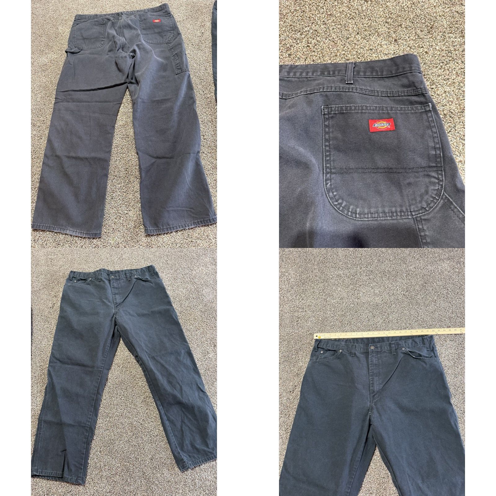 Dickies Dickies Jeans Men 44x32 Straight Cotton Denim Black 5-Pocket Regular Zip Solid Vintage? No (Not Vintage) +? Just format guidelines. Size US 44 / EU 60 - 8 Thumbnail