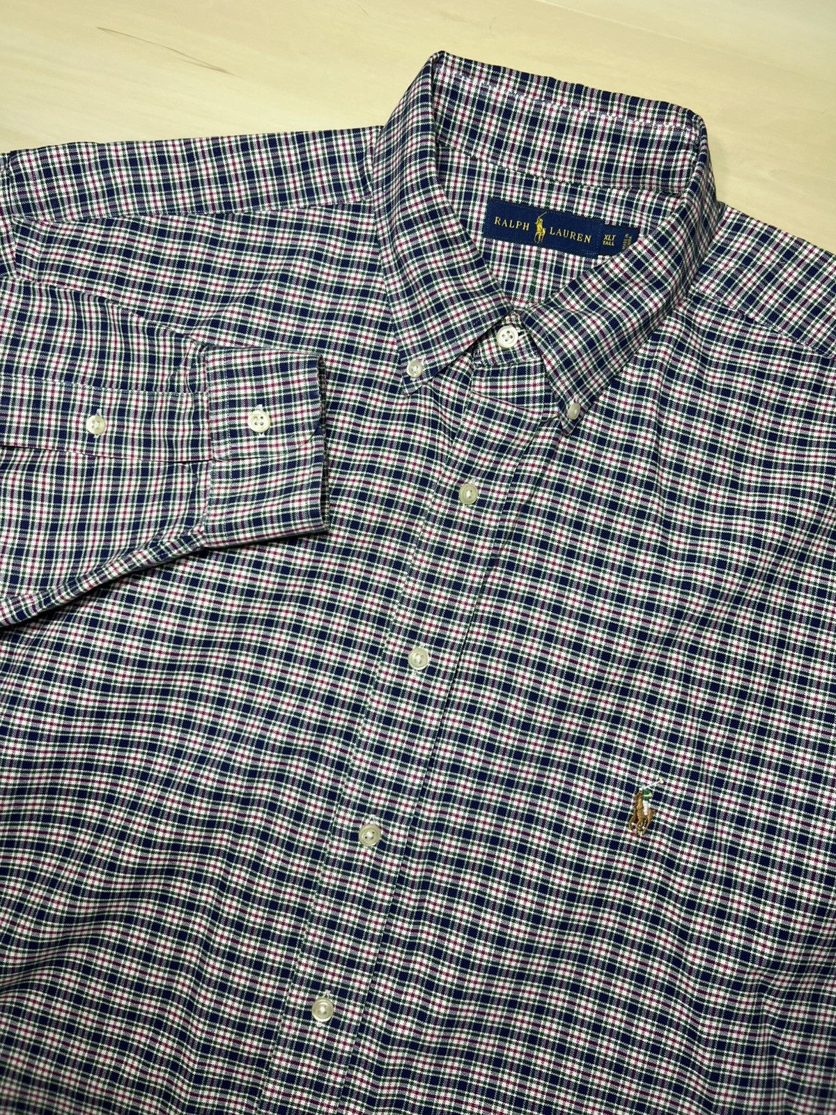 Polo Ralph Lauren Ralph Lauren Shirt Mens XLT Green Plaid Button Down Cotton Size US XL / EU 56 / 4 - 1 Thumbnail