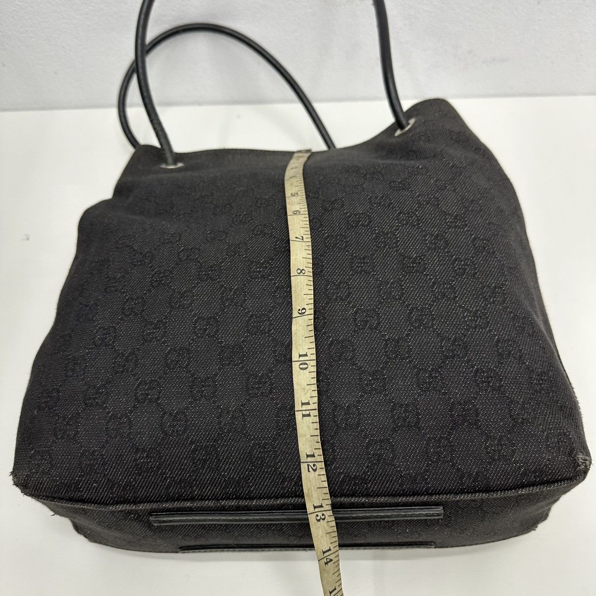 Gucci ‼️LAST DROP‼️ AUTHENTIC GUCCI BLACK GG CANVAS GIFFORD TOTE BAG Size ONE SIZE - 18 Thumbnail