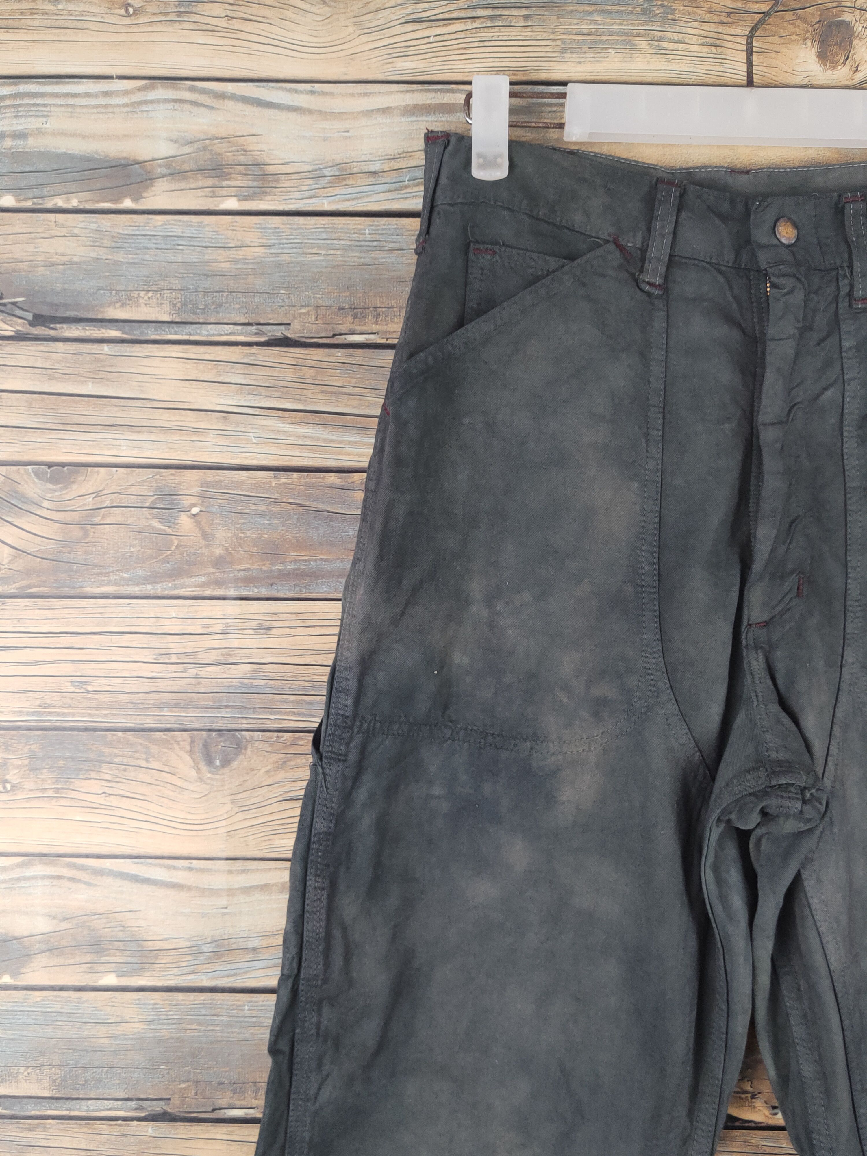 Carhartt DL Carhartt Black Faded Multipocket Cargo Pants #46-076 Size US 27 - 3 Thumbnail