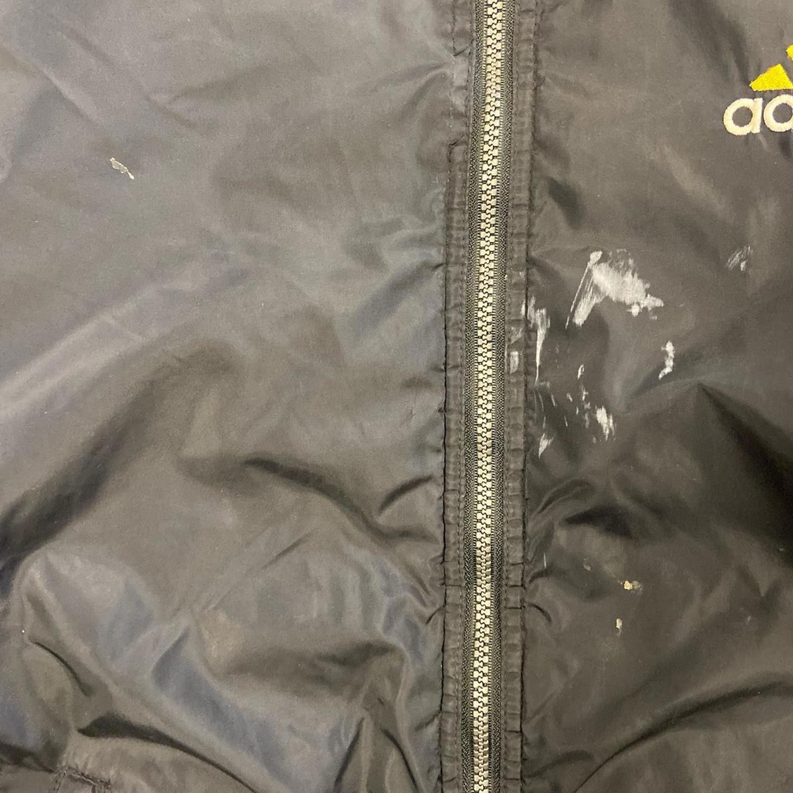 Adidas Vintage White / Yellow Adidas Puffer Jacket Size US L / EU 52-54 / 3 - 6 Thumbnail