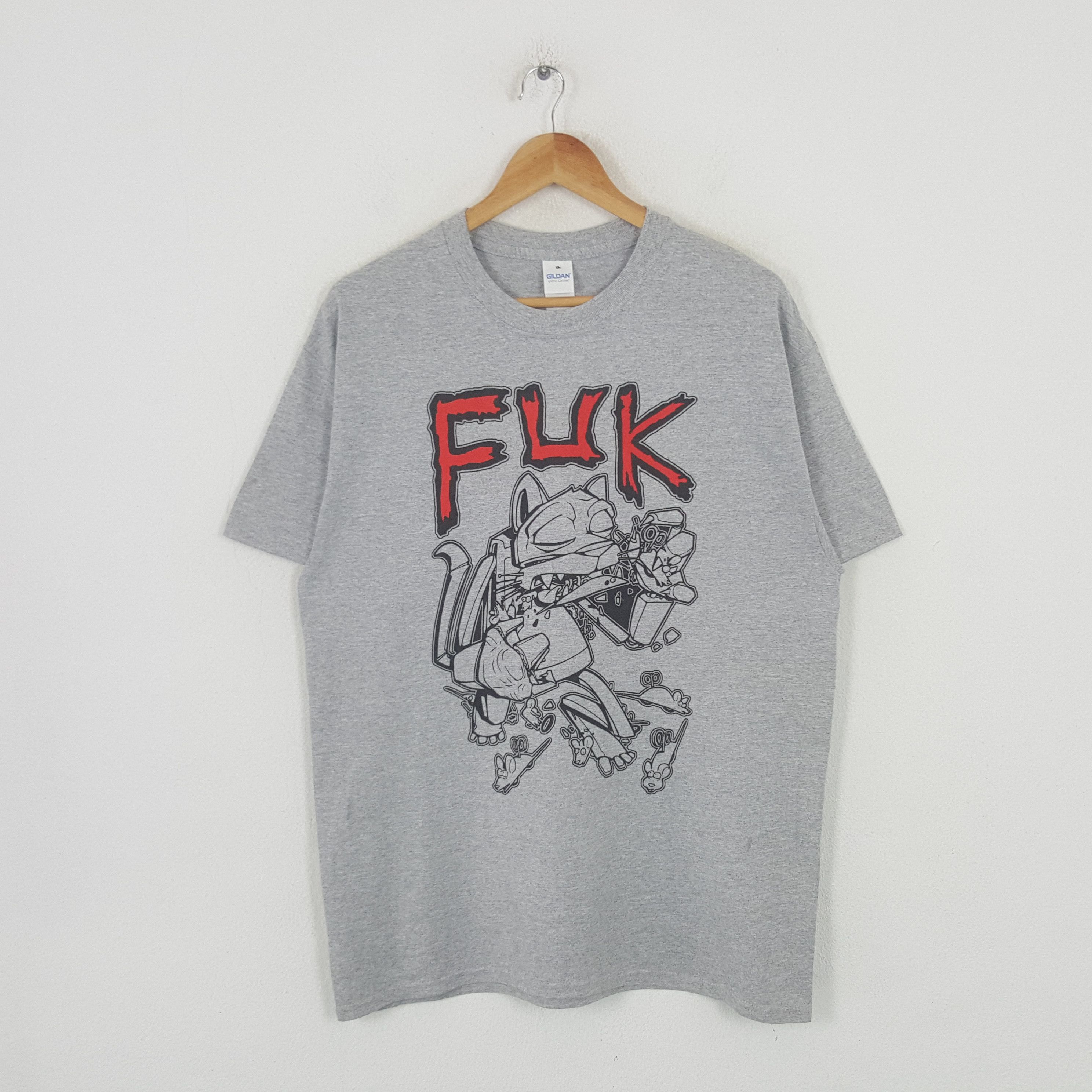 Band Tees Vintage Fuk American Punk Rock Band Tshirt RR6 Size US L / EU 52-54 / 3 - 1 Thumbnail