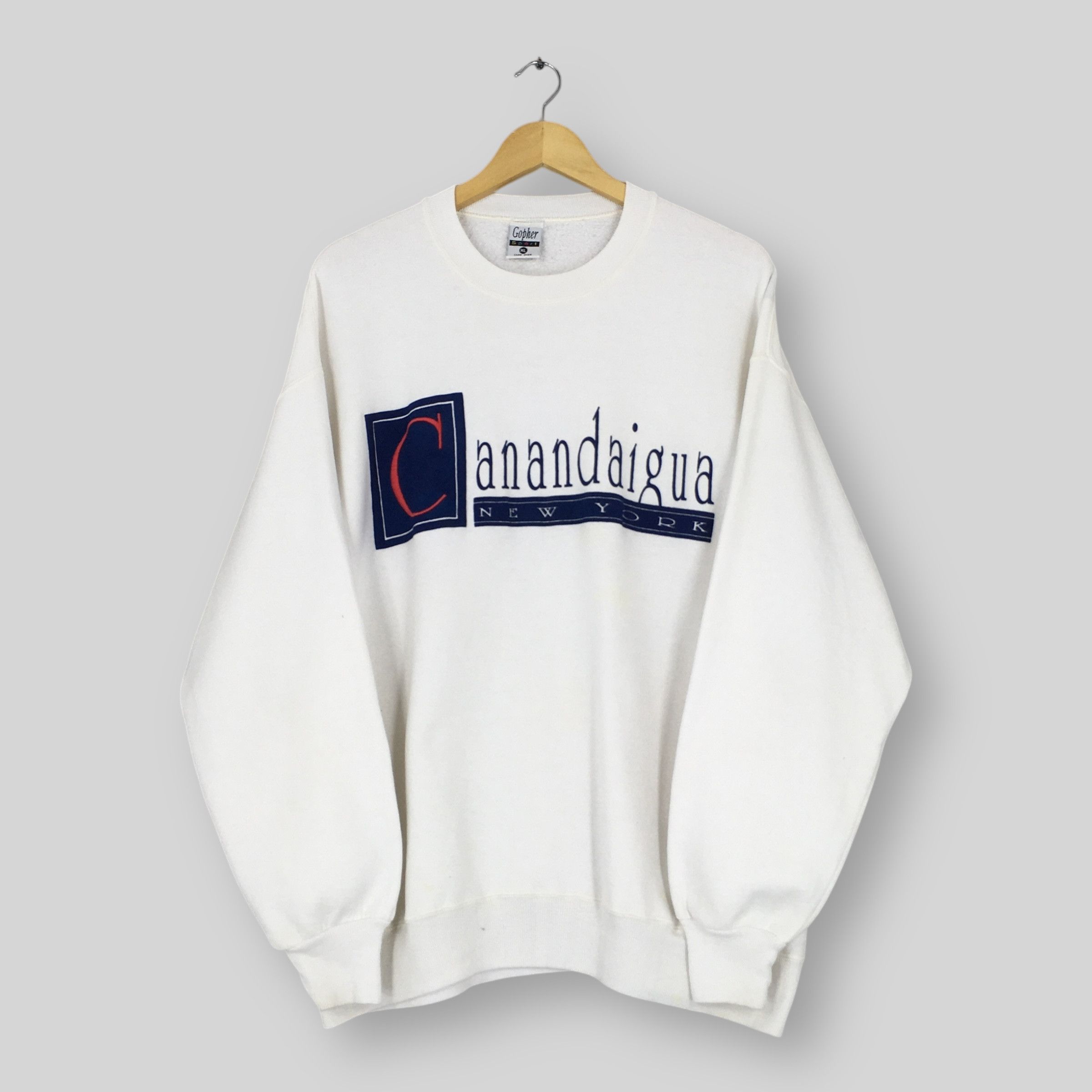 Vintage Vintage 90s Canandaigua New York Sweatshirt Xlarge Size US XL / EU 56 / 4 - 1 Thumbnail