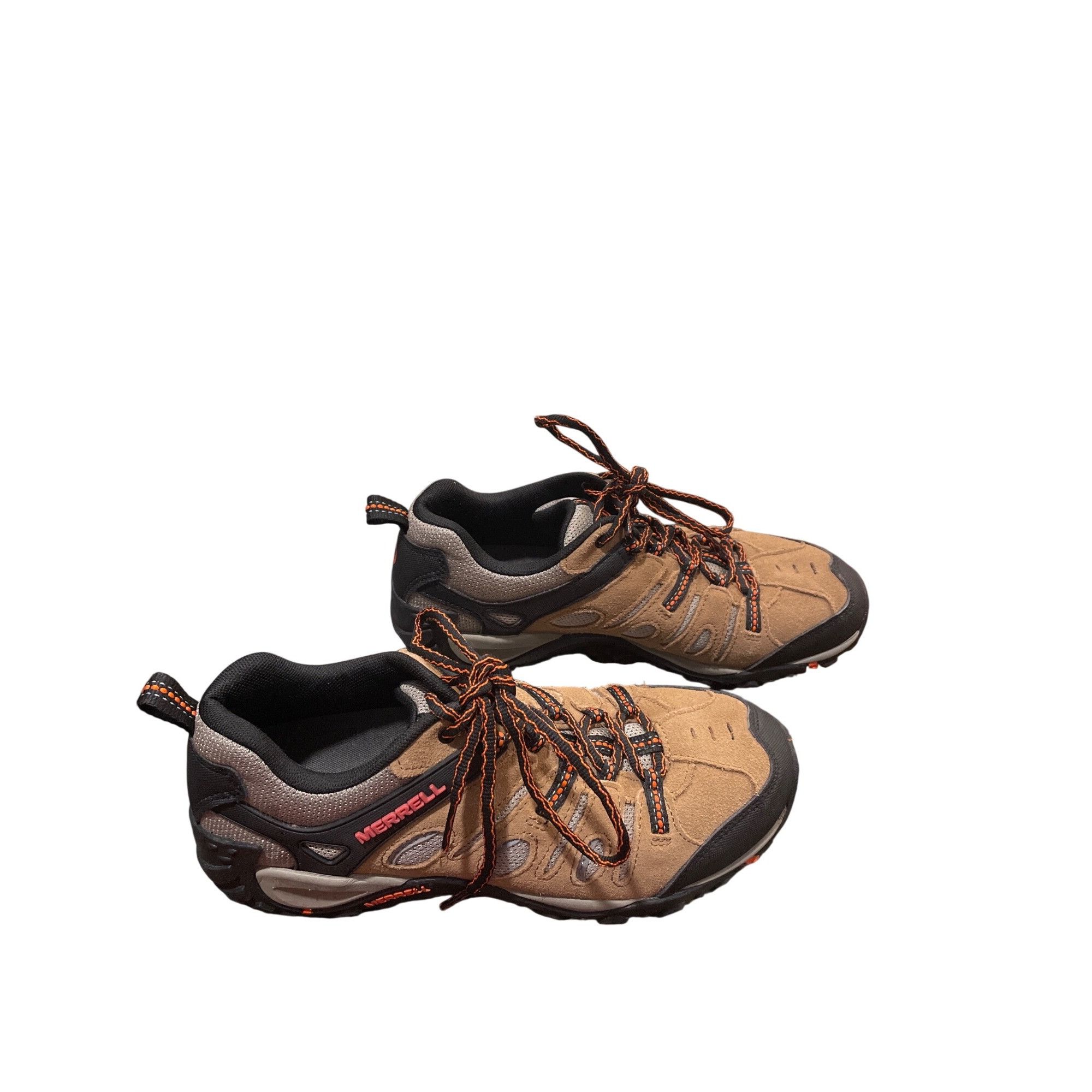 Merrell Merrell Mens brown leather suede walking hiking sneakers sz Size US 8.5 / EU 41-42 - 3 Thumbnail