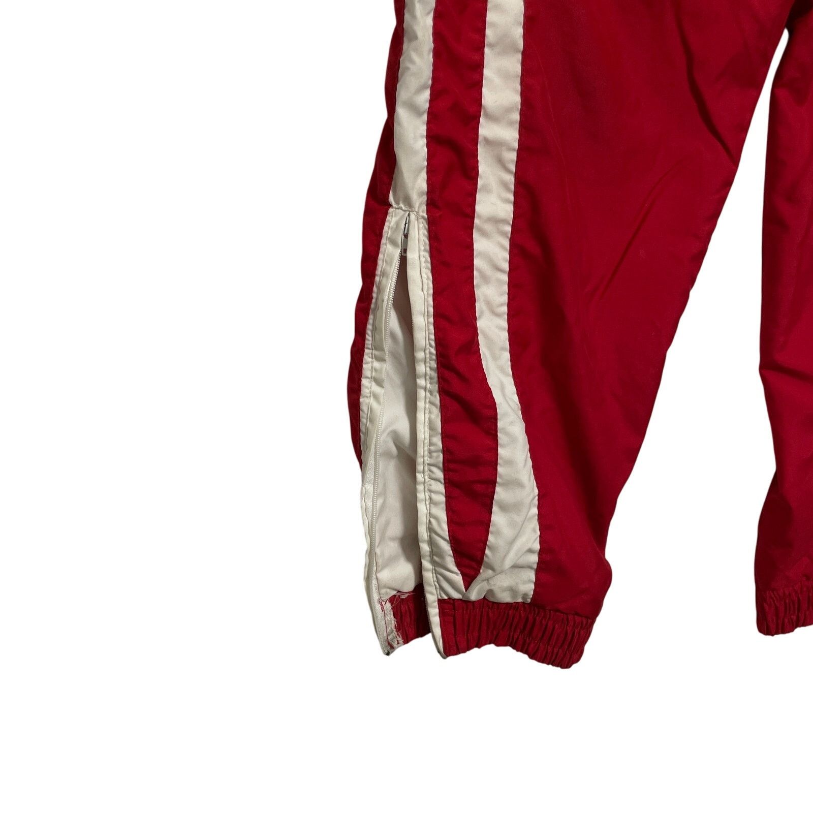Adidas Vintage 90s Y2K Adidas Red Peru Olympics Ankle Zip Jogger XS Size US 31 - 3 Thumbnail