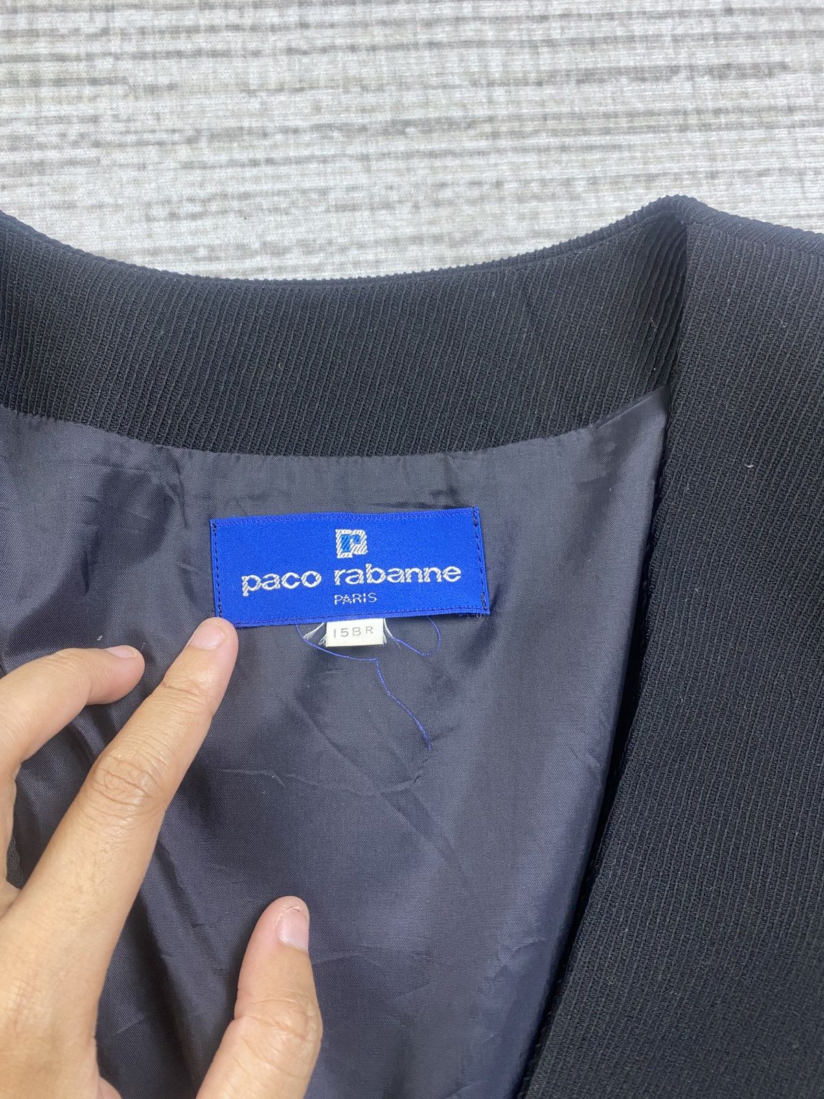 Paco Rabanne × Vintage Vintage Paco Rabanne Paris Women Blazer Size M / US 6-8 / IT 42-44 - 7 Thumbnail