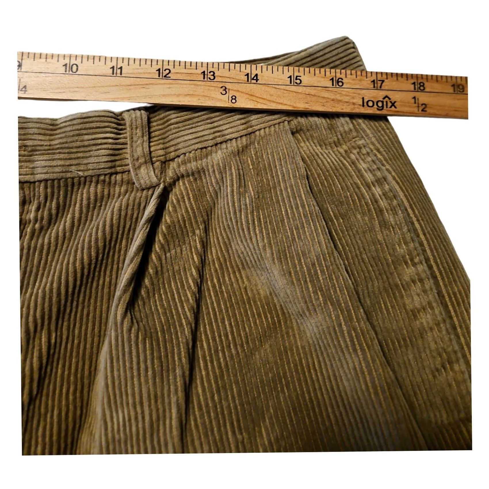 Nautica VINTAGE Nautica Rigger Corduroy Pants Men's 36 Classic Fit 90s Y2K Beige Wide-Leg Pants Mens Size US 36 / EU 52 - 4 Thumbnail