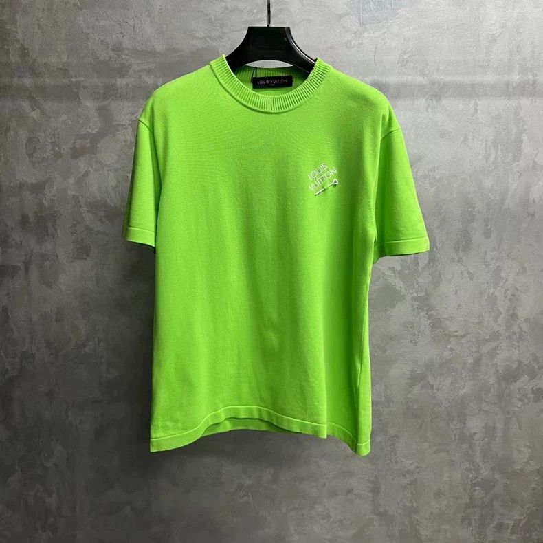 Louis Vuitton louis vuitton Green pin embroidered logo short sleeve 2502- Size US M / EU 48-50 / 2 - 1 Thumbnail