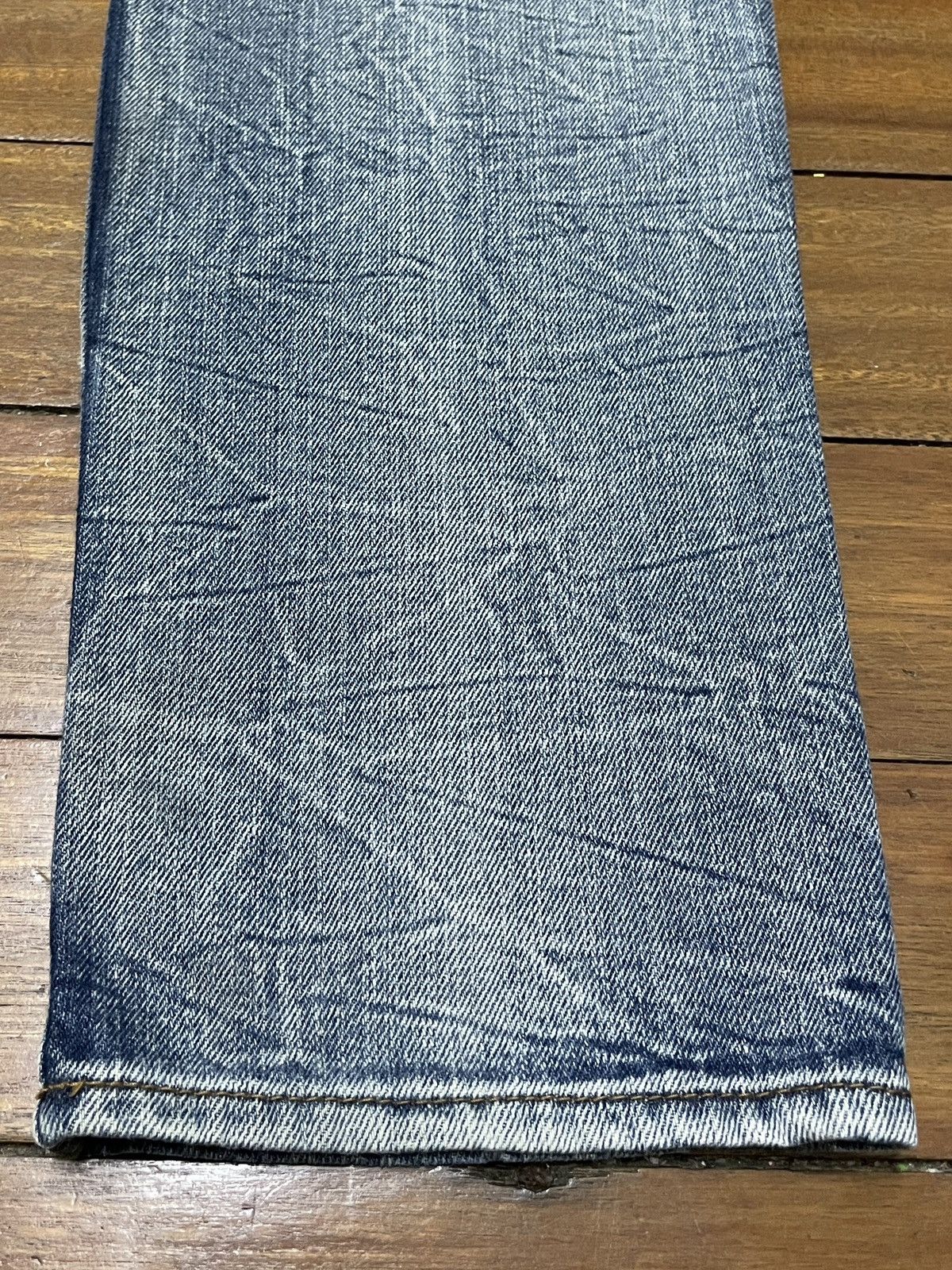 Le Grande Bleu (L.G.B.) Rare Design Vintage Japanese Brand Wild Life Jeans 2000s Size US 32 / EU 48 - 8 Thumbnail