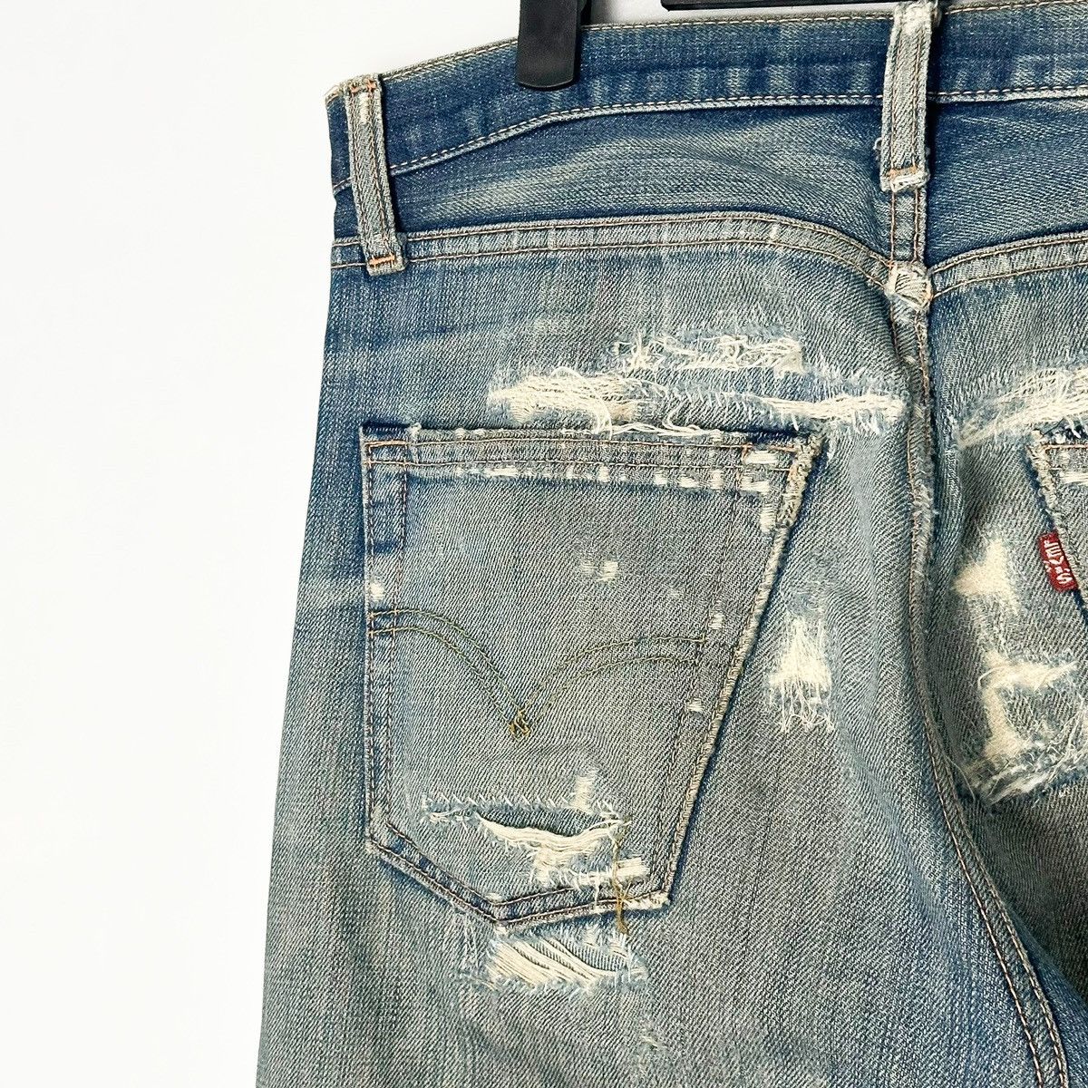 Levi's 501 BIG E THRASHED & Repaired Denim Size US 33 - 6 Thumbnail