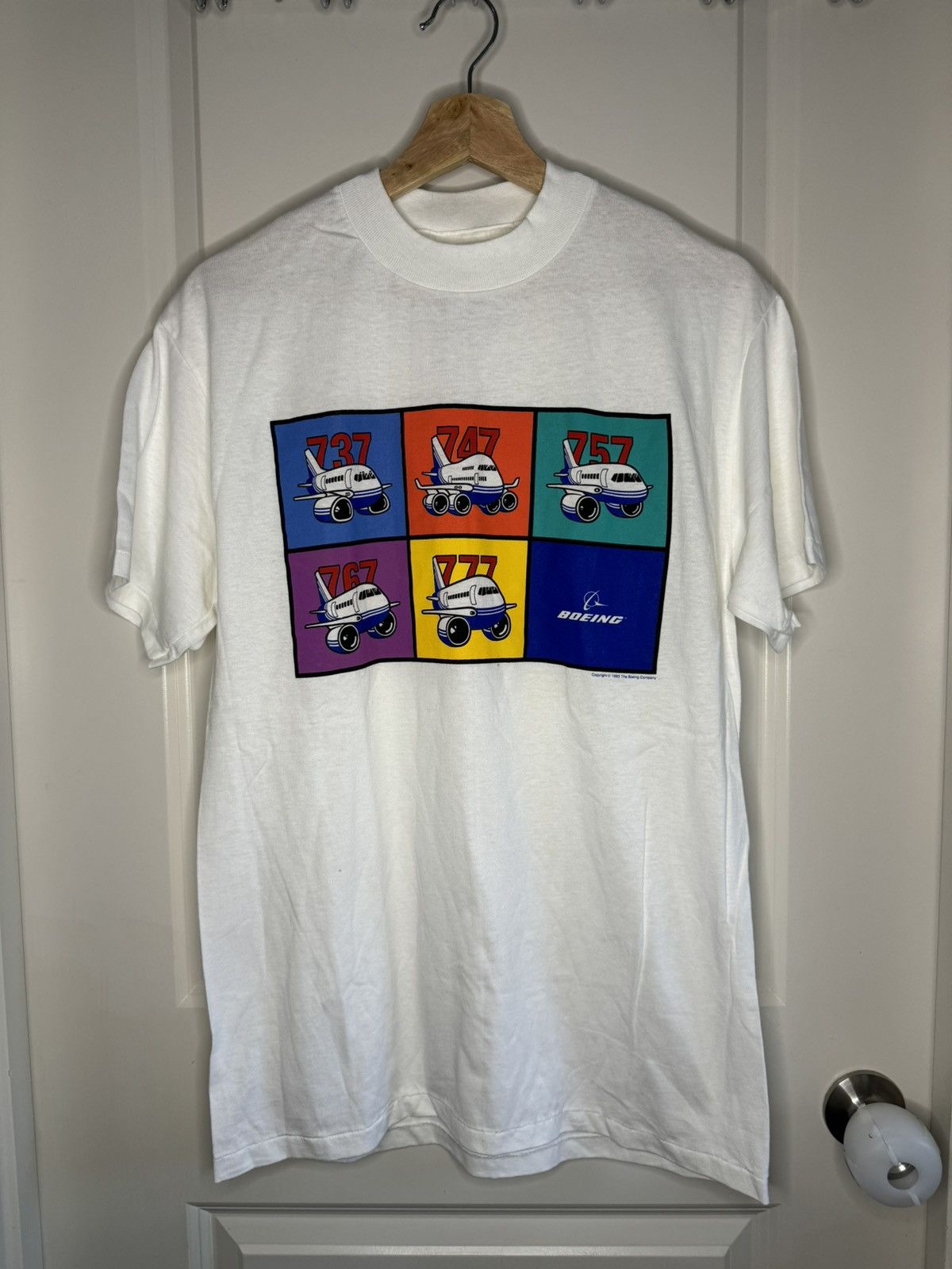 Vintage The Boeing Company Vintage 1993 Airplane T-shirt Size US M / EU 48-50 / 2 - 1 Thumbnail