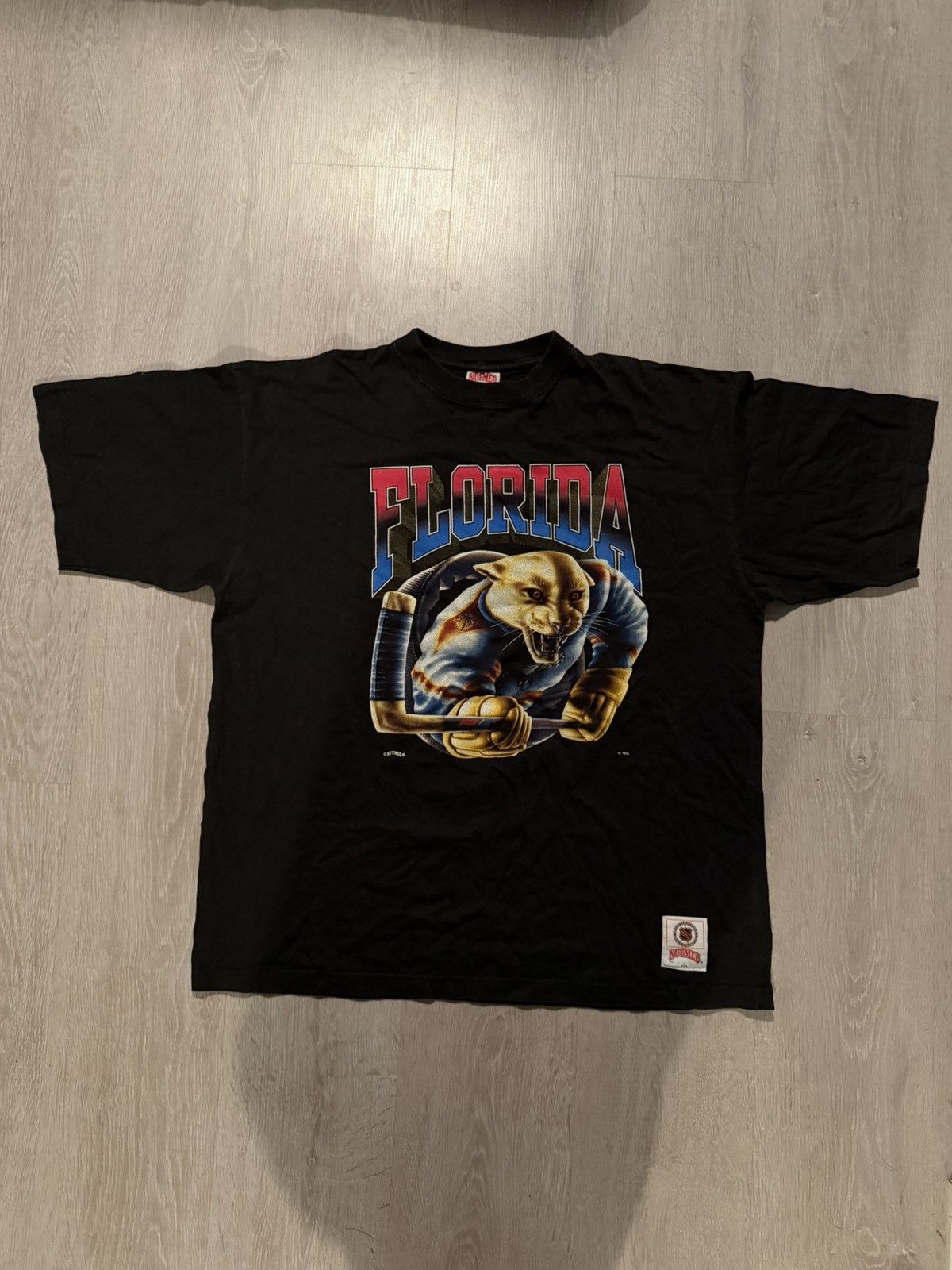 Nutmeg RARE FLORIDA PANTHERS NUTMEG 90’s VINTAGE SHIRT Size US XL / EU 56 / 4 - 1 Thumbnail