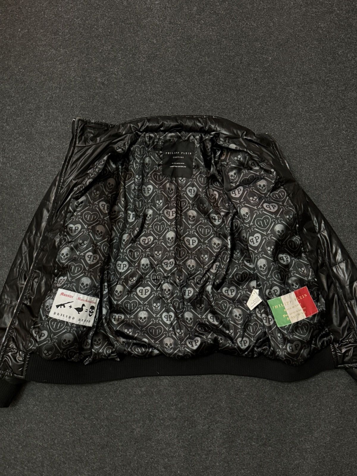 Philipp Plein Philipp Plein Puffer Jacket – Black Glossy Finish Size XL / US 12-14 / IT 48-50 - 6 Thumbnail