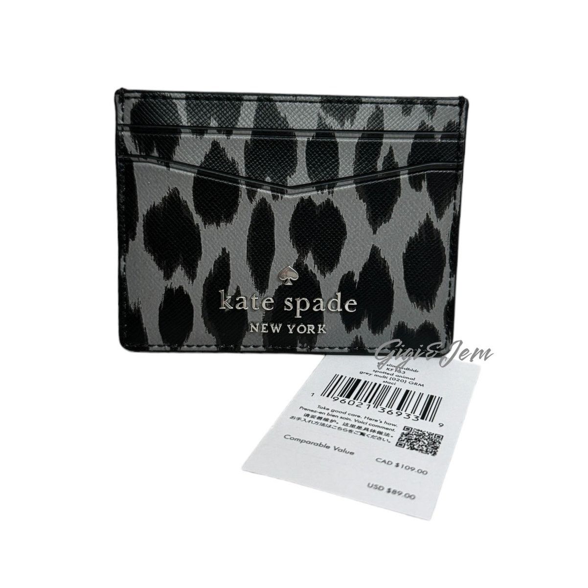 Kate Spade Kate Spade Staci Small Slim Card Holder Spotted animal print Size ONE SIZE - 3 Thumbnail