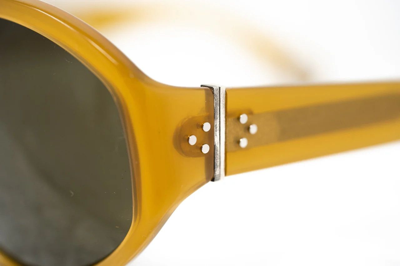 Ann Demeulemeester Ann Demeulemeester Sunglasses Oversized Honey and Green Size ONE SIZE - 9 Thumbnail