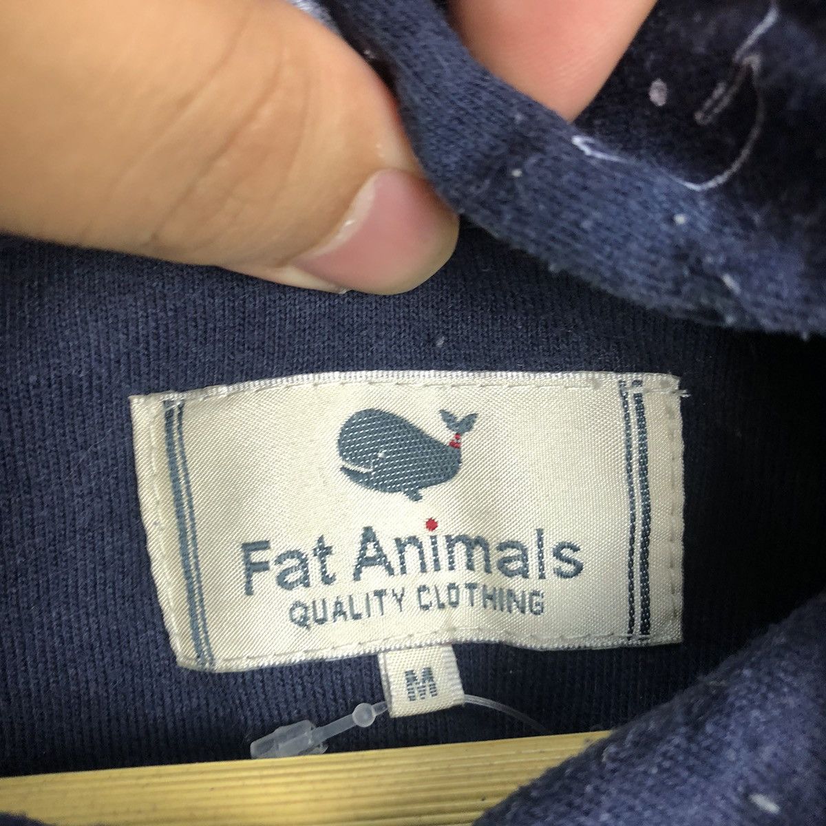 Japanese Brand Fat Animals wheel fullprint Dark Blue Hoodie #A474 Size US S / EU 44-46 / 1 - 10 Thumbnail