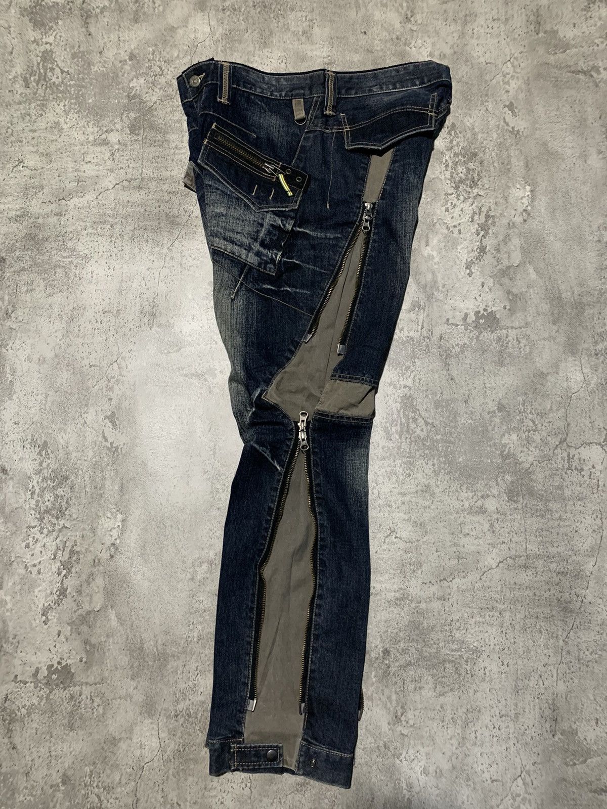 PPFM PPFM japan multizipper convertible punk jeans 32x32 Size US 32 / EU 48 - 11 Thumbnail