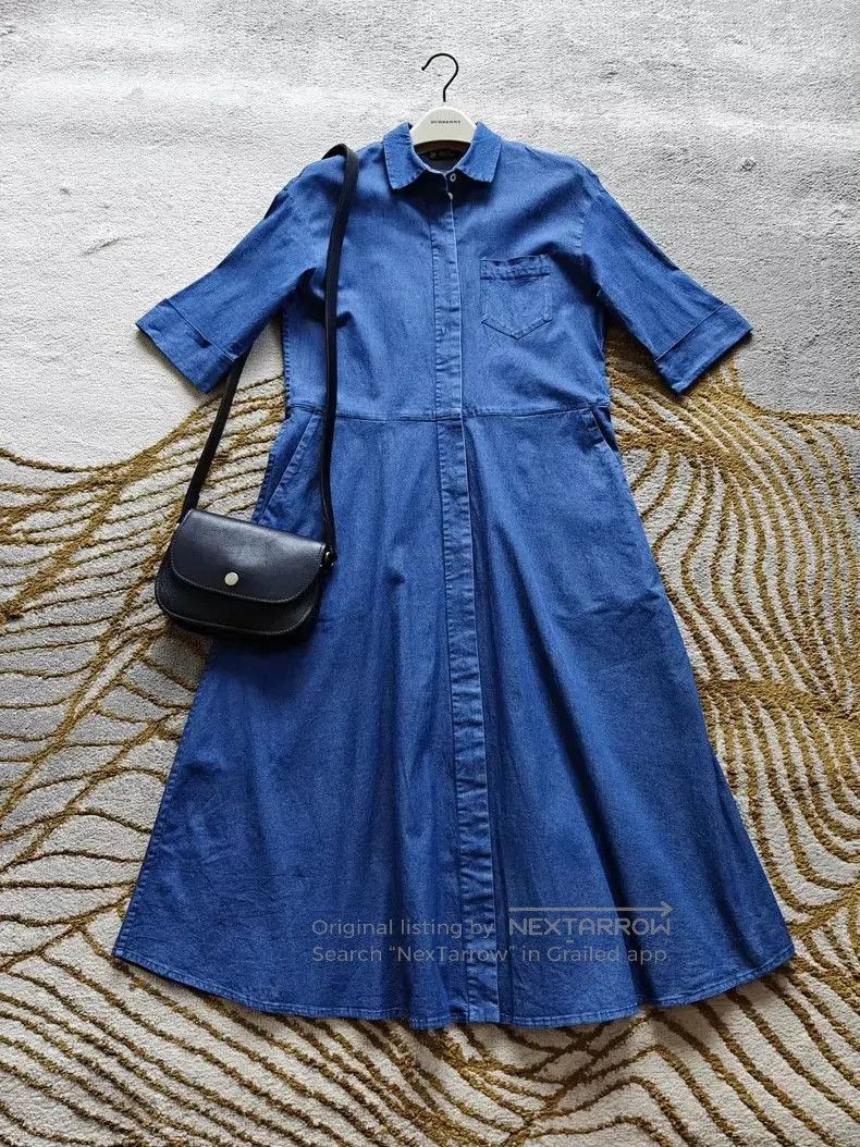 Loro Piana Loro Piana Denim Trench Dress. Size US M / EU 48-50 / 2 - 1 Thumbnail