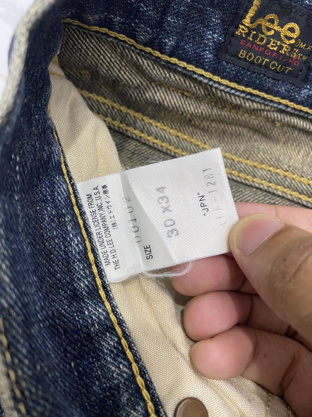 If Six Was Nine FLARE JEANS🔥VTG LEE RIDERS RUSTY DISTRESSED DENIM BOOTCUT Size US 29 - 10 Thumbnail