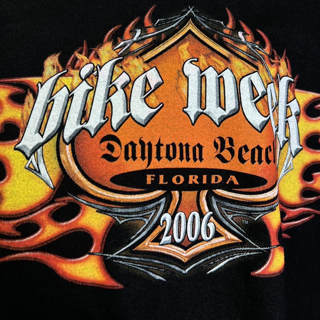 Designer Daytona Beach Bike Week 2006 T-Shirt - Vintage Black Size US XXL / EU 58 / 5 - 4 Thumbnail