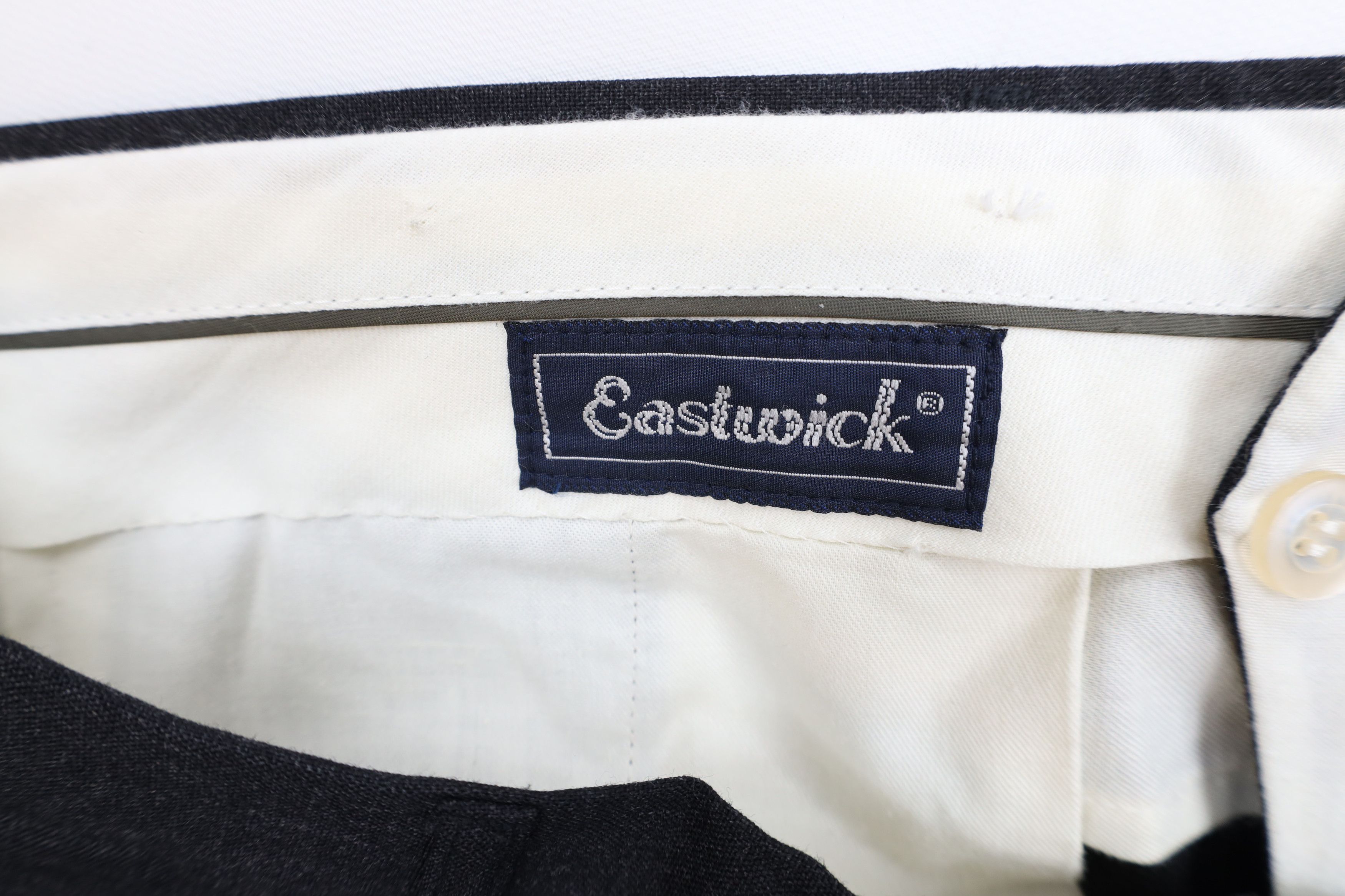 Vintage Vintage 90s Streetwear Wide Leg Chino Pants Charcoal Gray Size US 36 / EU 52 - 9 Thumbnail